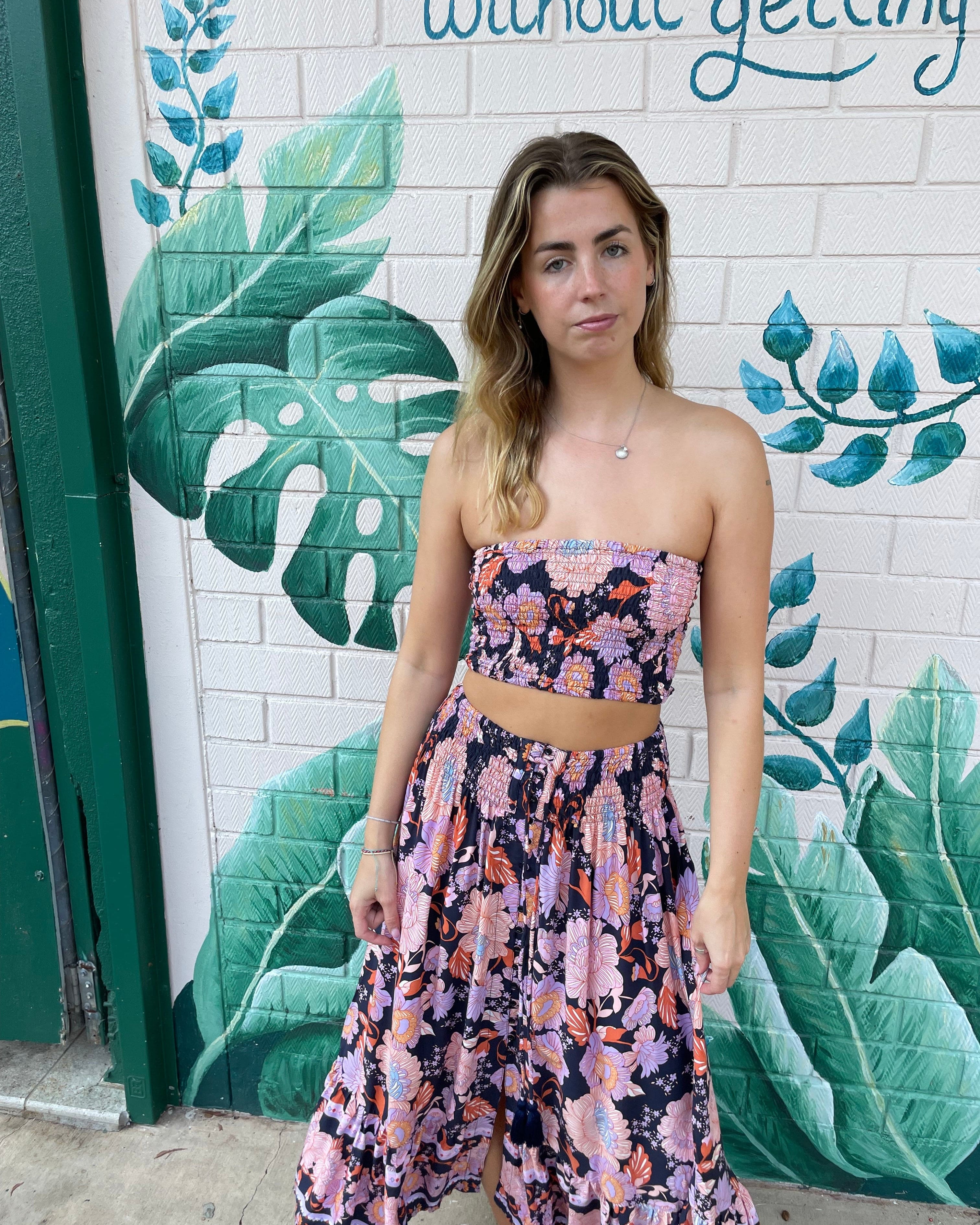 Lulu & Bird Lotus Flower Wayfarer Skirt