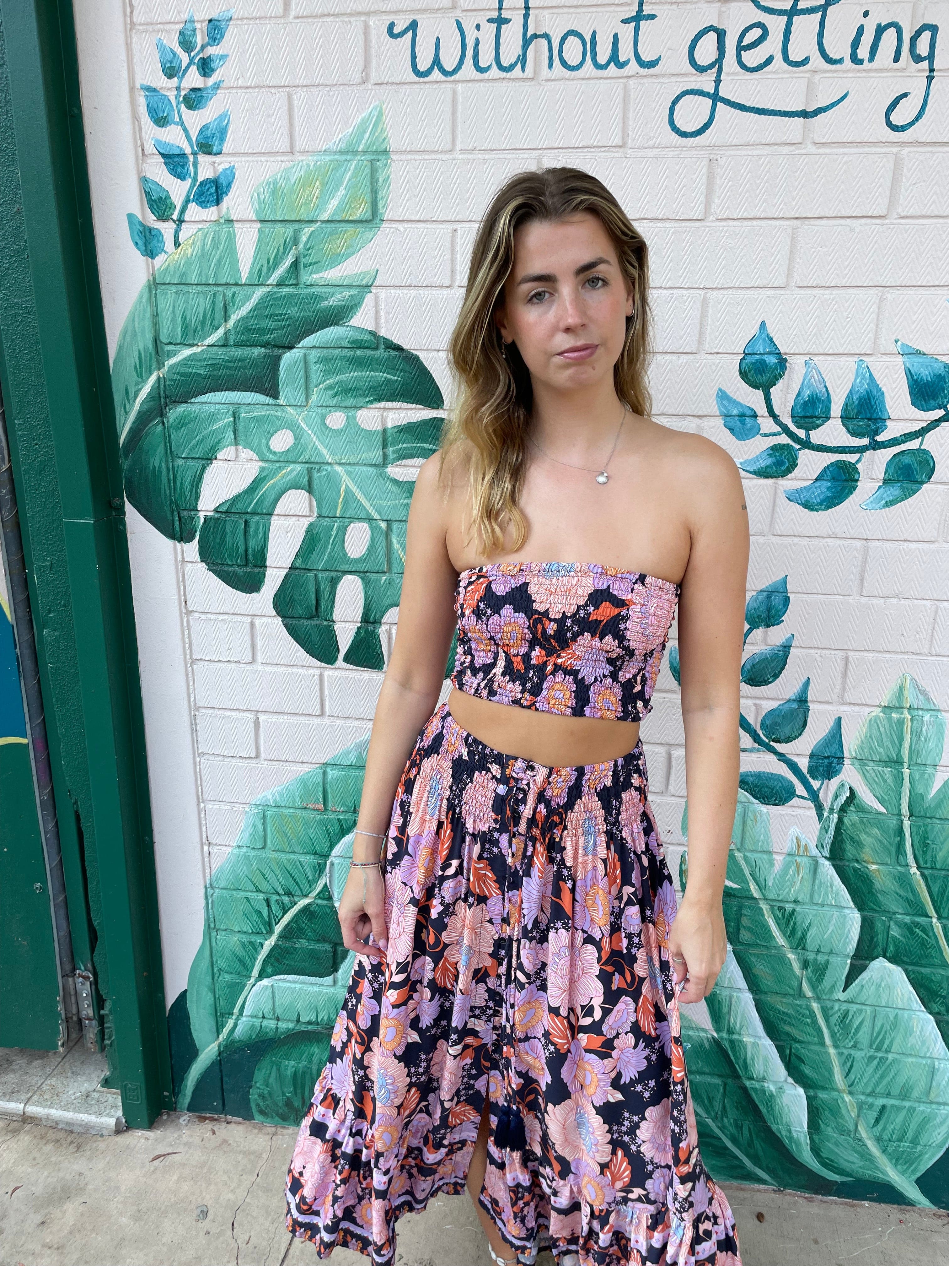 Lulu & Bird Lotus Flower Wayfarer Skirt