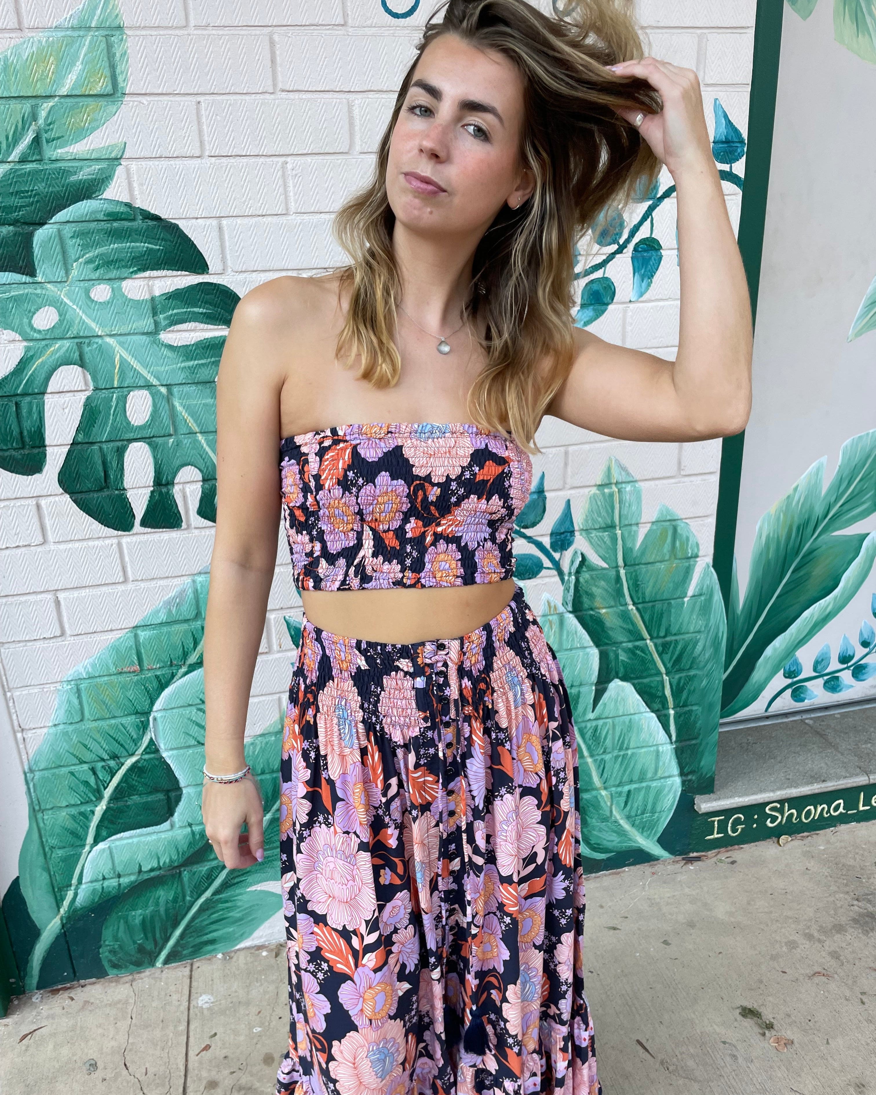 Lulu & Bird Lotus Flower Wayfarer Skirt