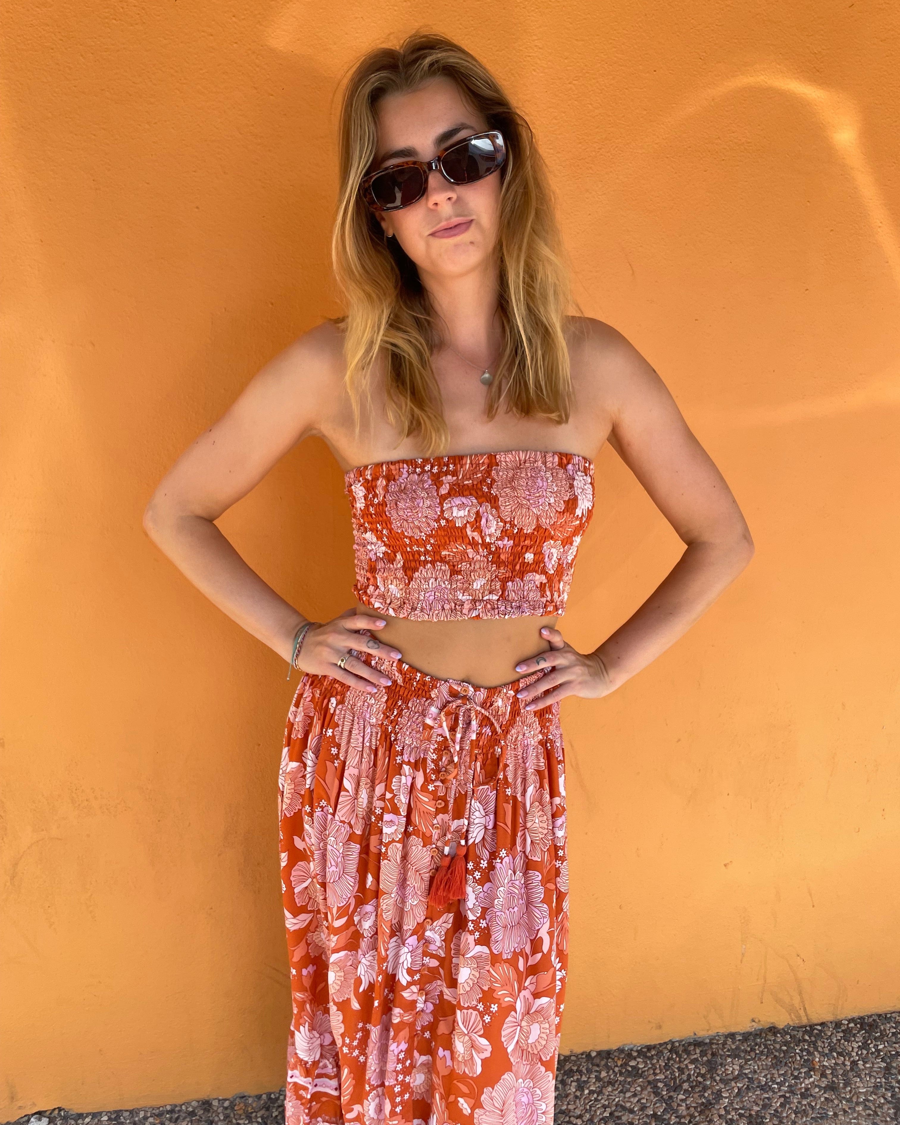 Lulu & Bird Lotus Flower Wayfarer Skirt