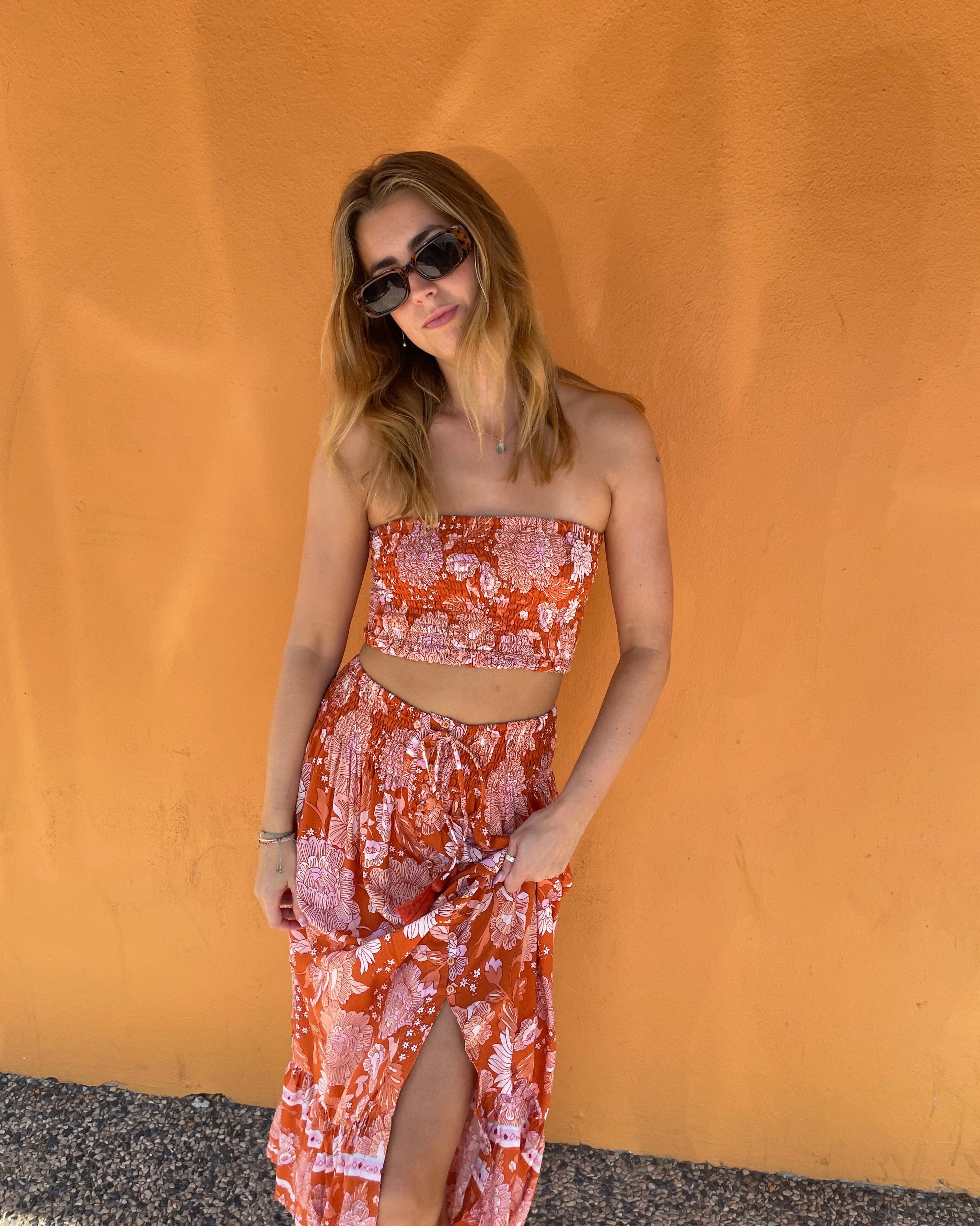 Lulu & Bird Lotus Flower Wayfarer Skirt