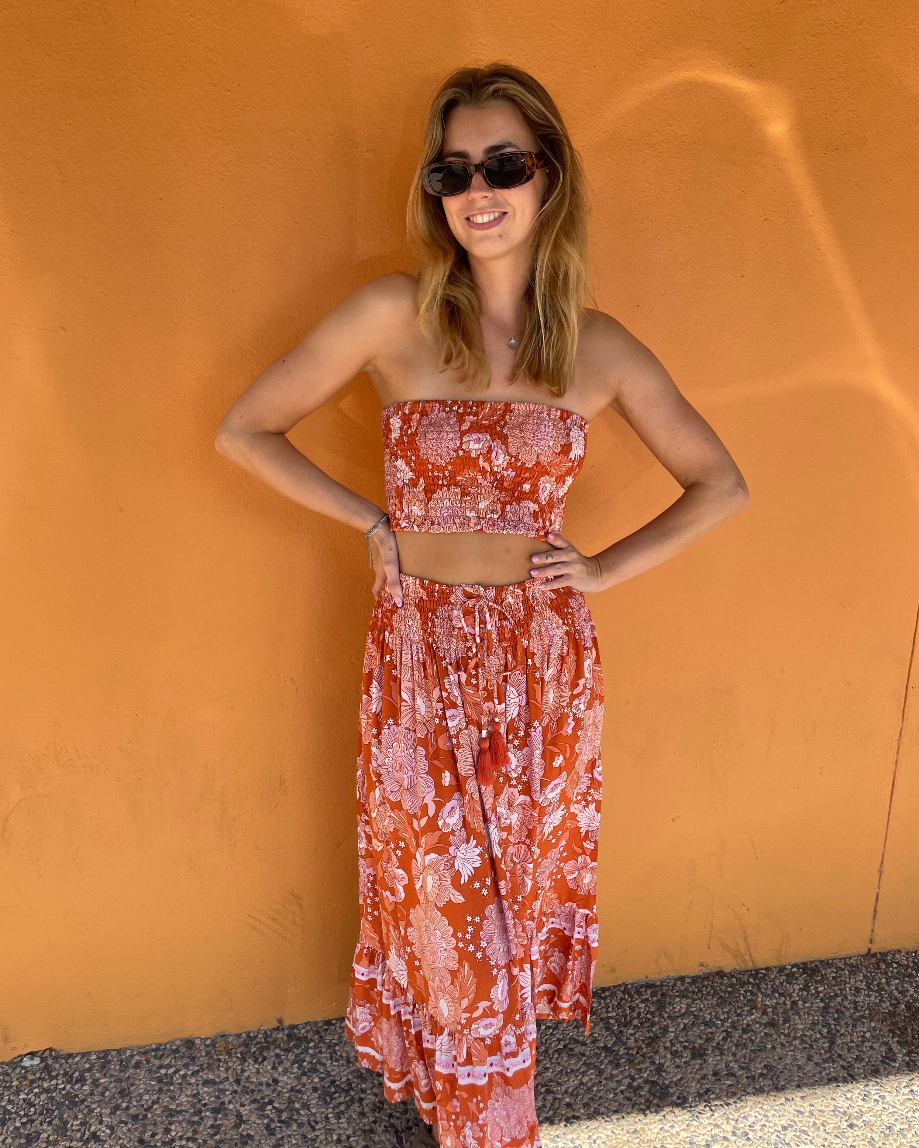 Lulu & Bird Lotus Flower Wayfarer Skirt