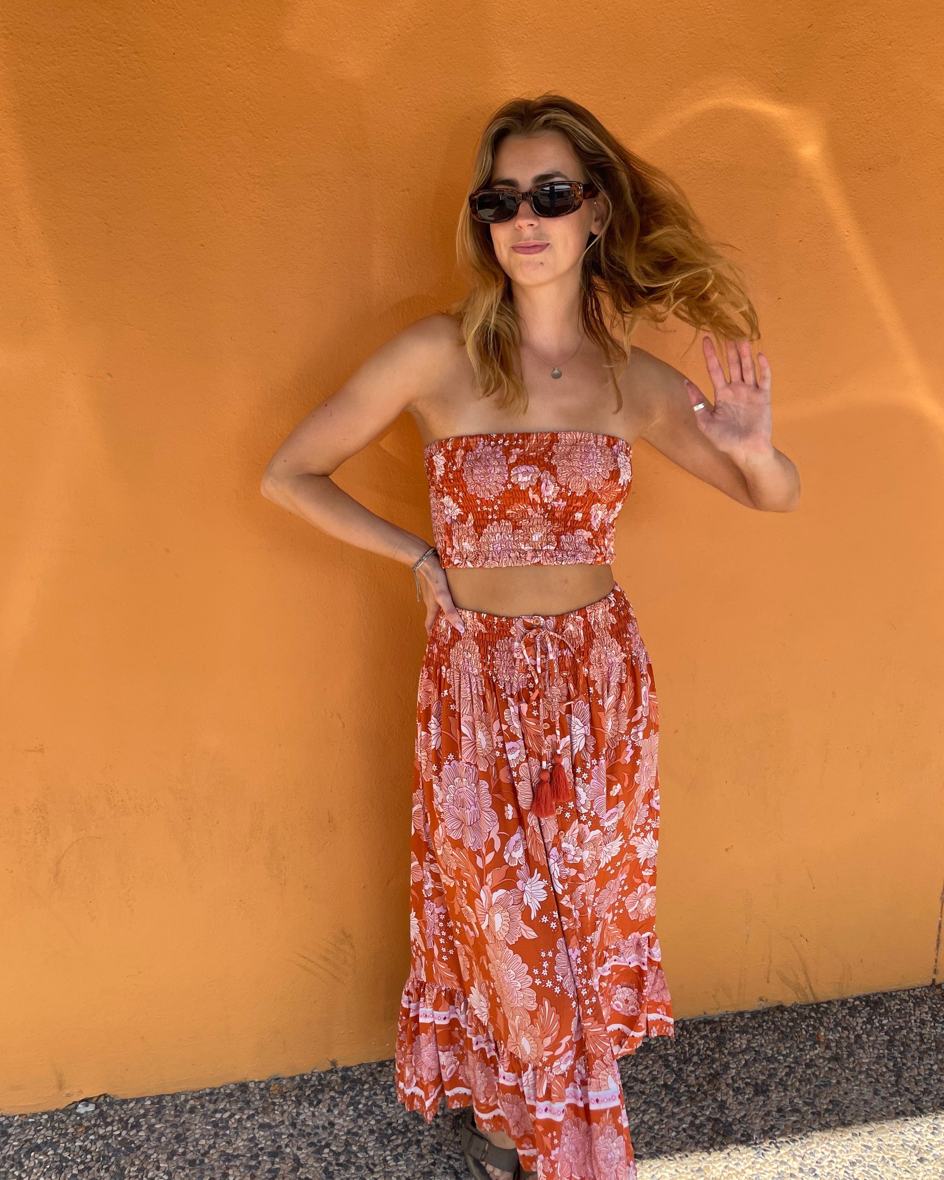 Lulu & Bird Lotus Flower Wayfarer Skirt