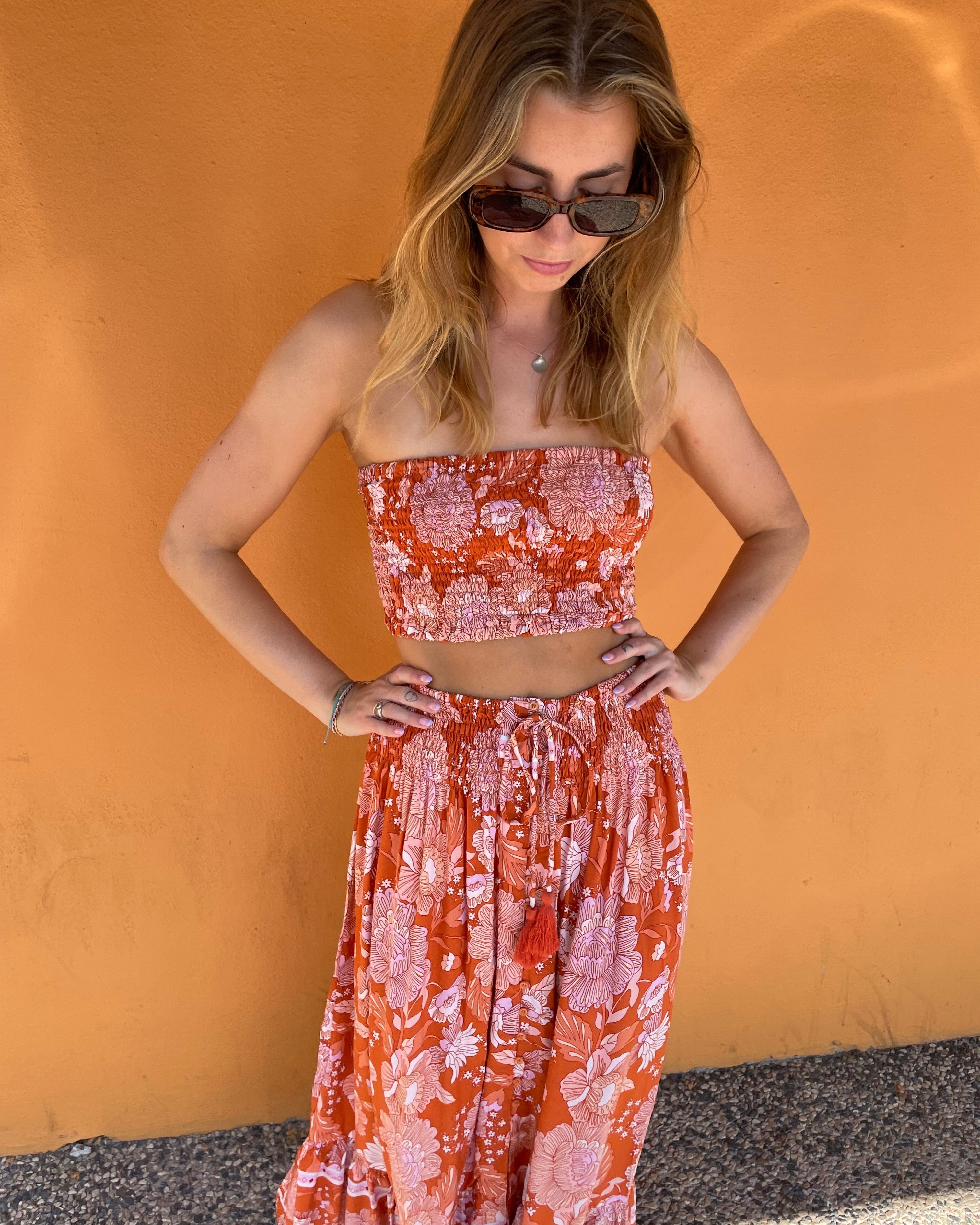 Lulu & Bird Lotus Flower Wayfarer Skirt