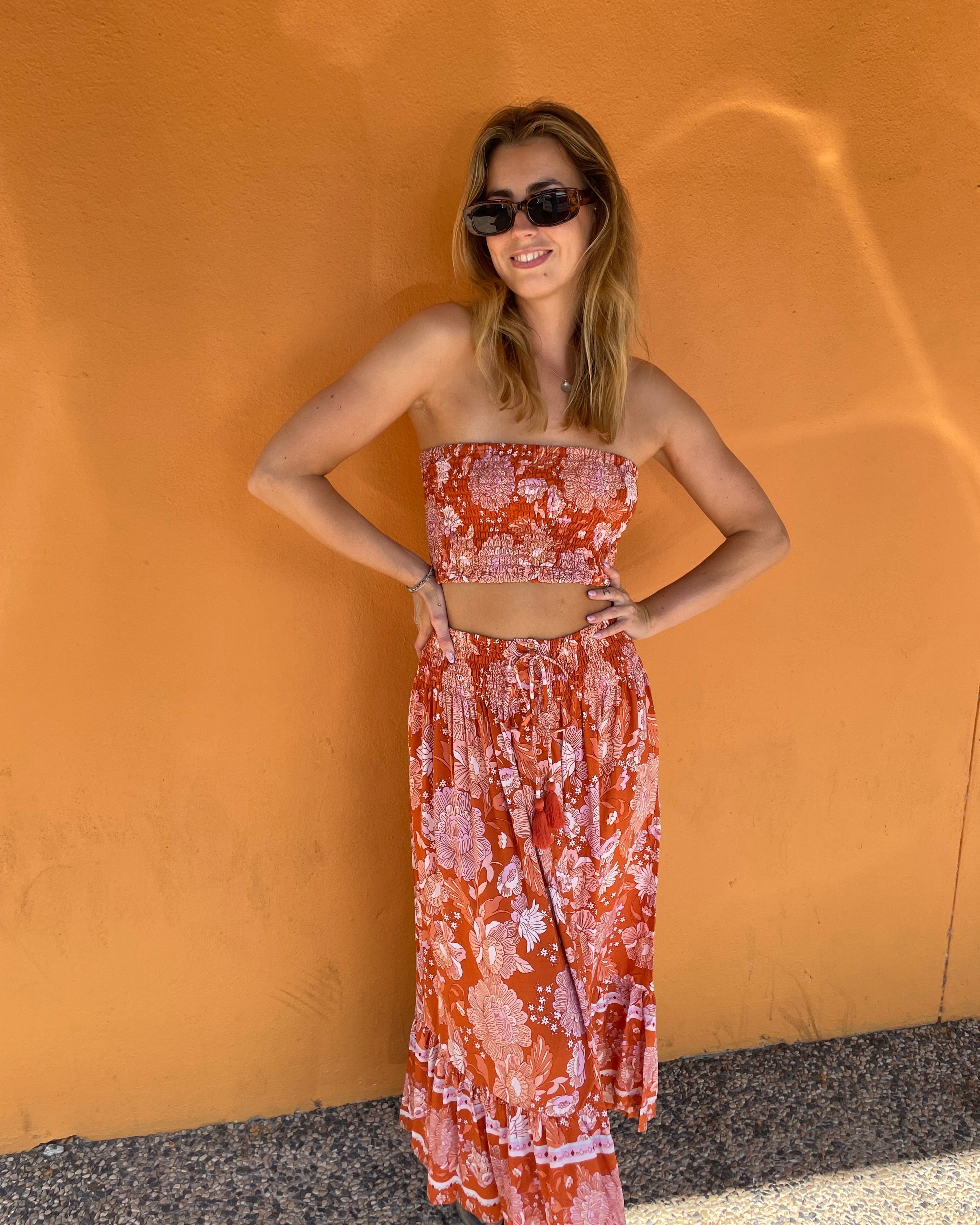 Lulu & Bird Lotus Flower Wayfarer Skirt