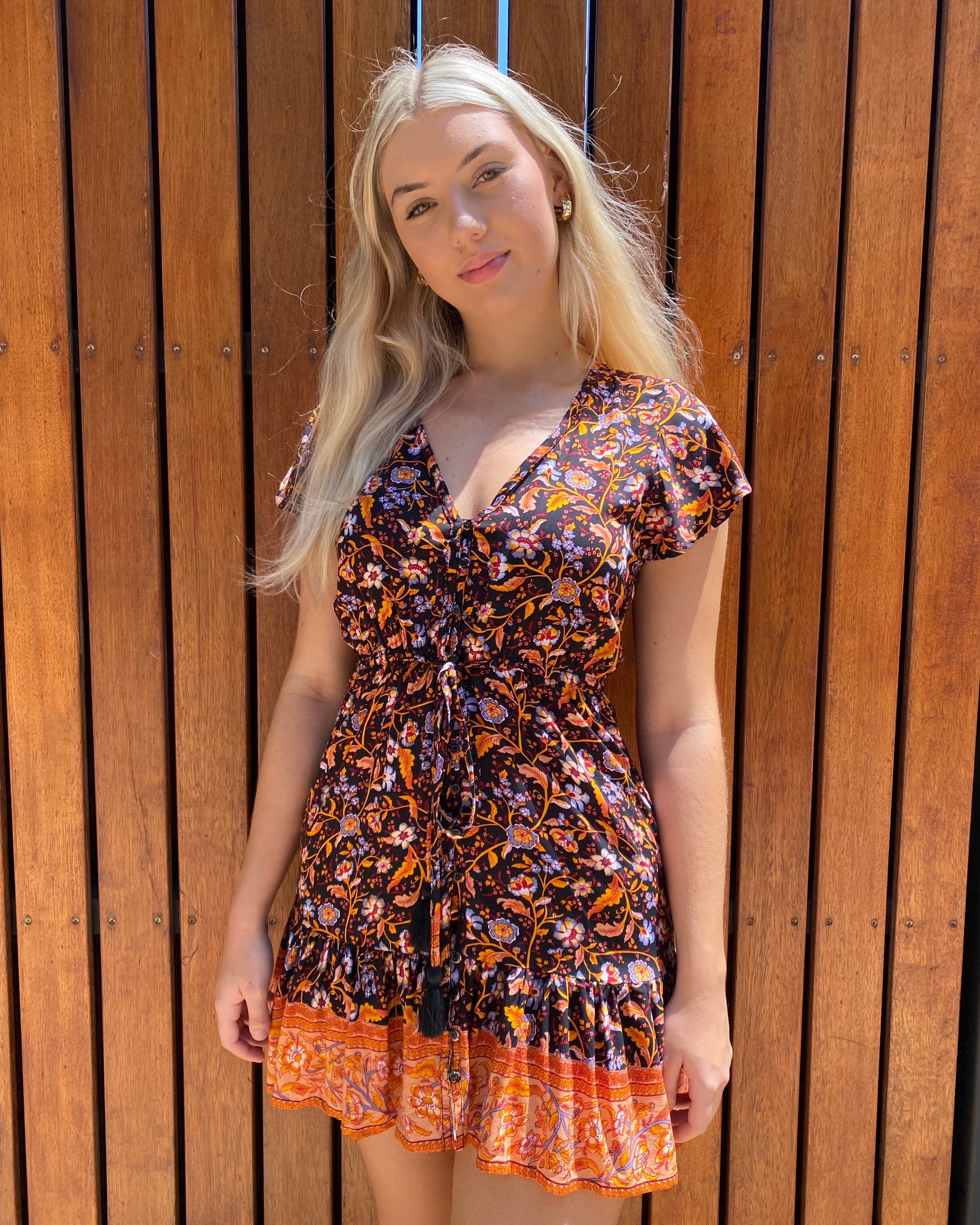 Lulu & Bird Songbird Gypset Dress - Black Lulu & Bird Songbird Gypset Dress - Black Splash Swimwear Dresses