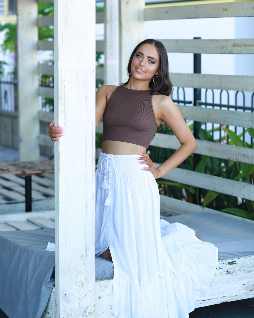Lulu & Bird Wayfarer Skirt - White Lulu & Bird Lorena Skirt w/Tassel - Black Splash Swimwear Skirts O/S 1000012249