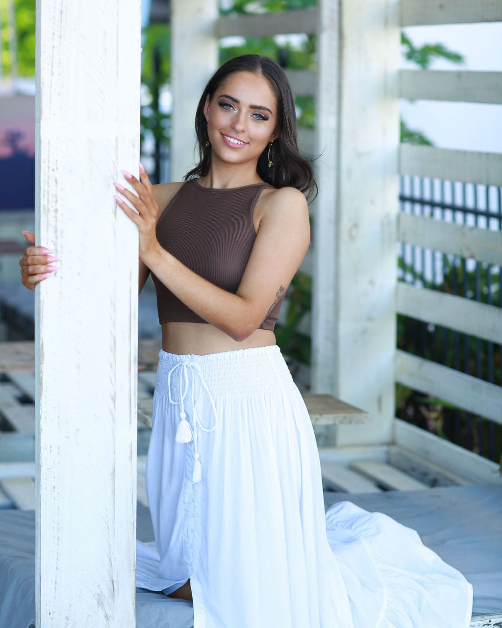 Lulu & Bird Wayfarer Skirt - White Lulu & Bird Lorena Skirt w/Tassel - Black Splash Swimwear Skirts O/S 1000012249
