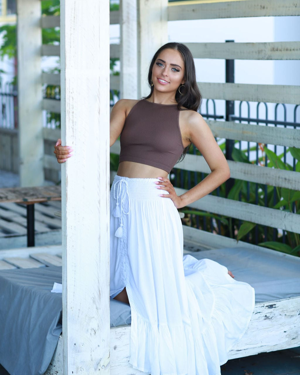 Lulu & Bird Wayfarer Skirt - White Lulu & Bird Lorena Skirt w/Tassel - Black Splash Swimwear Skirts O/S 1000012249