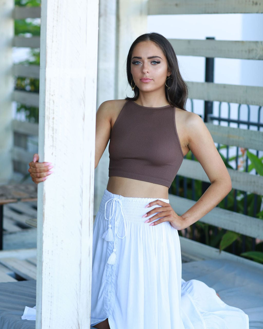 Lulu & Bird Wayfarer Skirt - White Lulu & Bird Lorena Skirt w/Tassel - Black Splash Swimwear Skirts O/S 1000012249