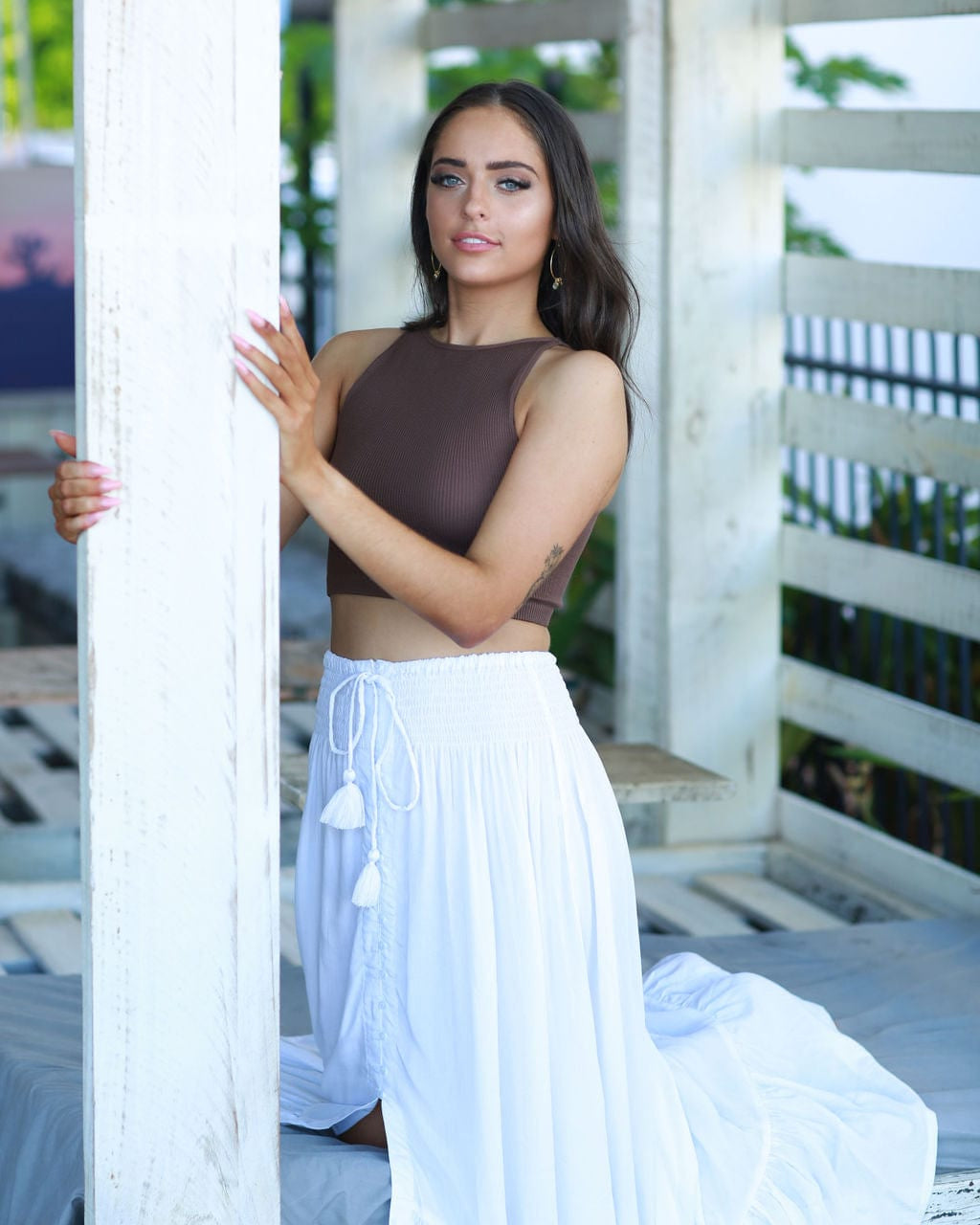 Lulu & Bird Wayfarer Skirt - White Lulu & Bird Lorena Skirt w/Tassel - Black Splash Swimwear Skirts O/S 1000012249