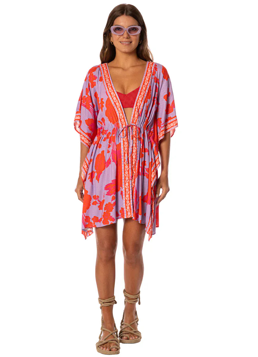 Maaji Maaji Lavender Dream Vanilla Kaftan Maaji Lavender Dream Vanilla Kaftan Splash Swimwear Kaftans & Cover Ups