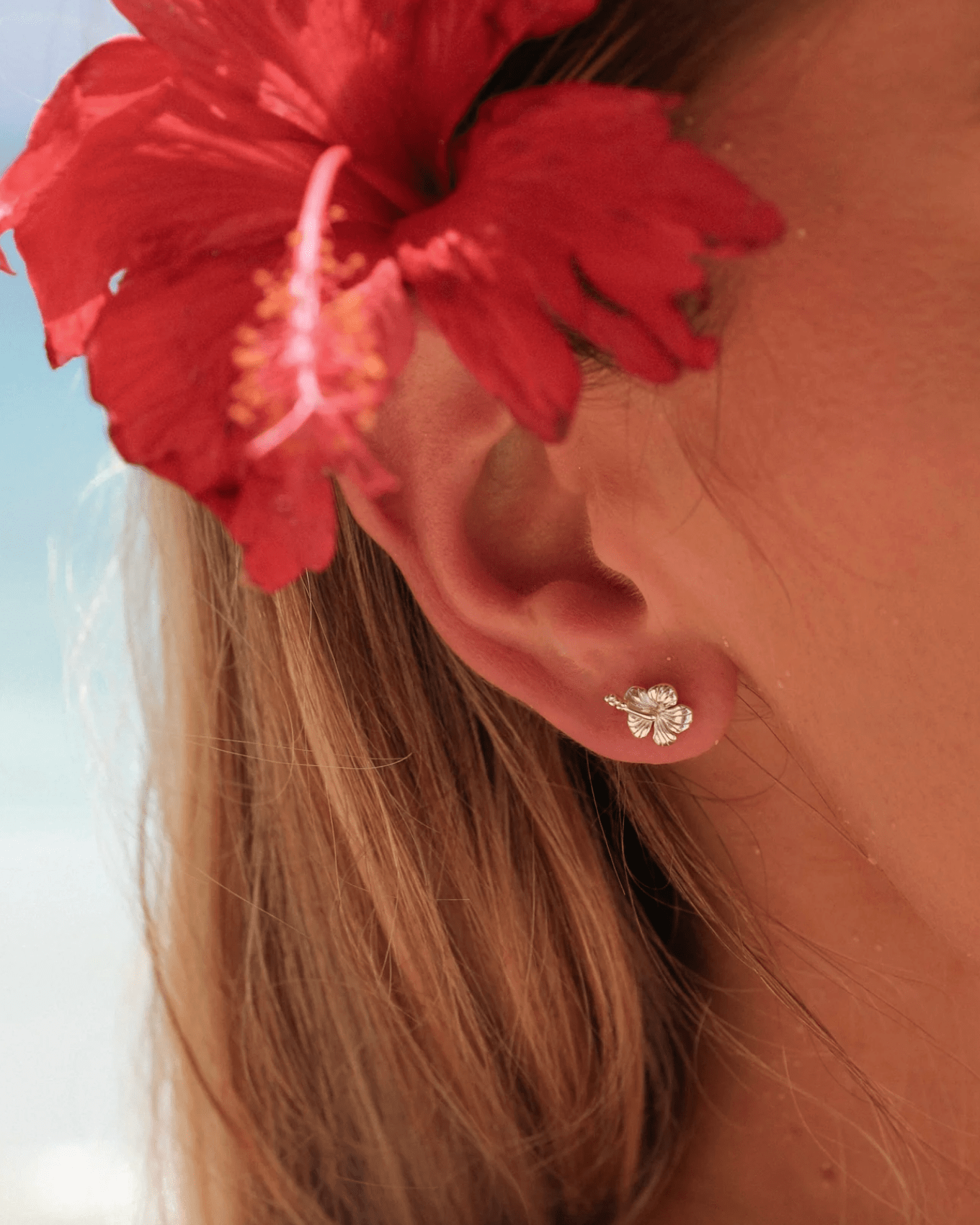 Malakai The Label Hibiscus Studs Hibiscus Studs Splash Swimwear Accessories