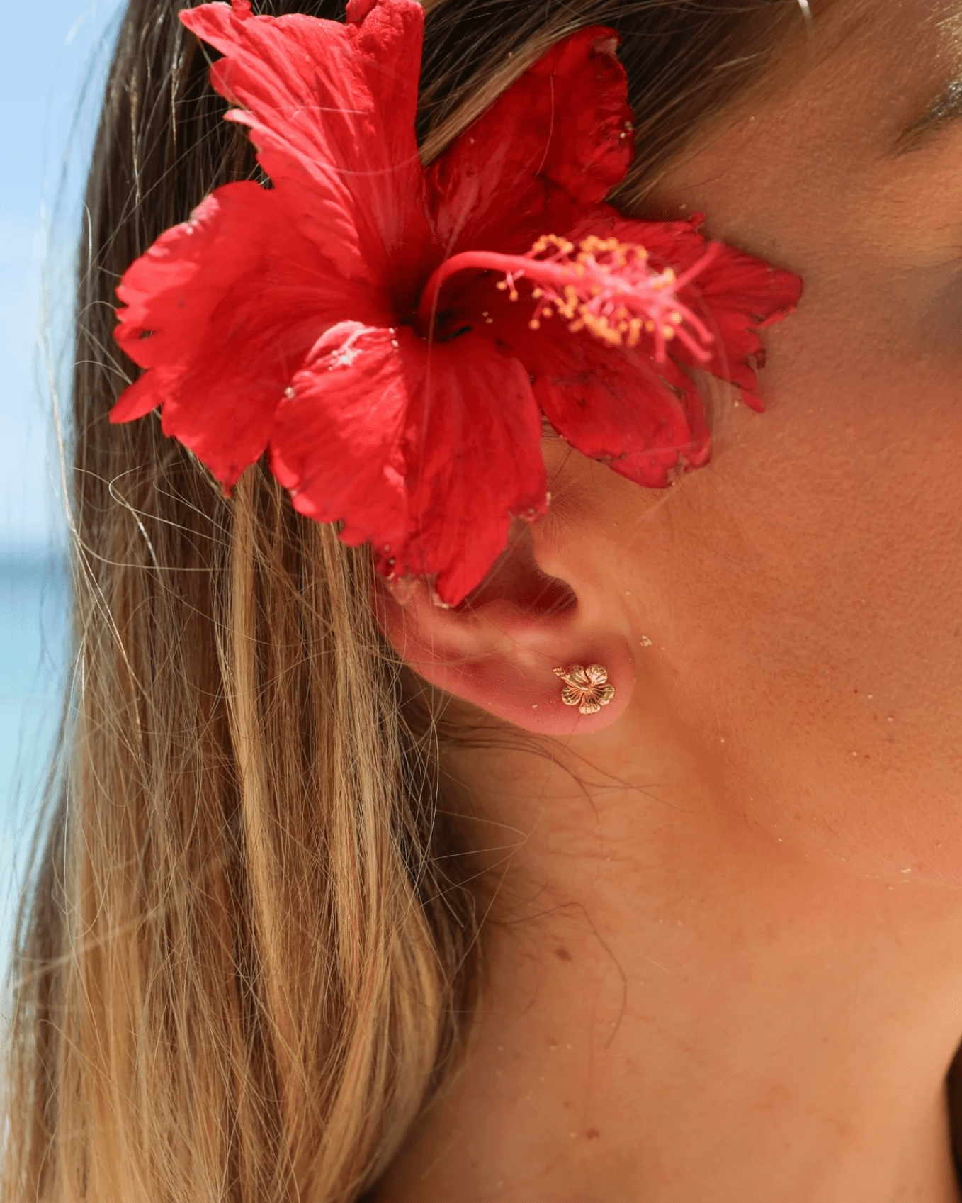 Malakai The Label Hibiscus Studs Hibiscus Studs Splash Swimwear Accessories