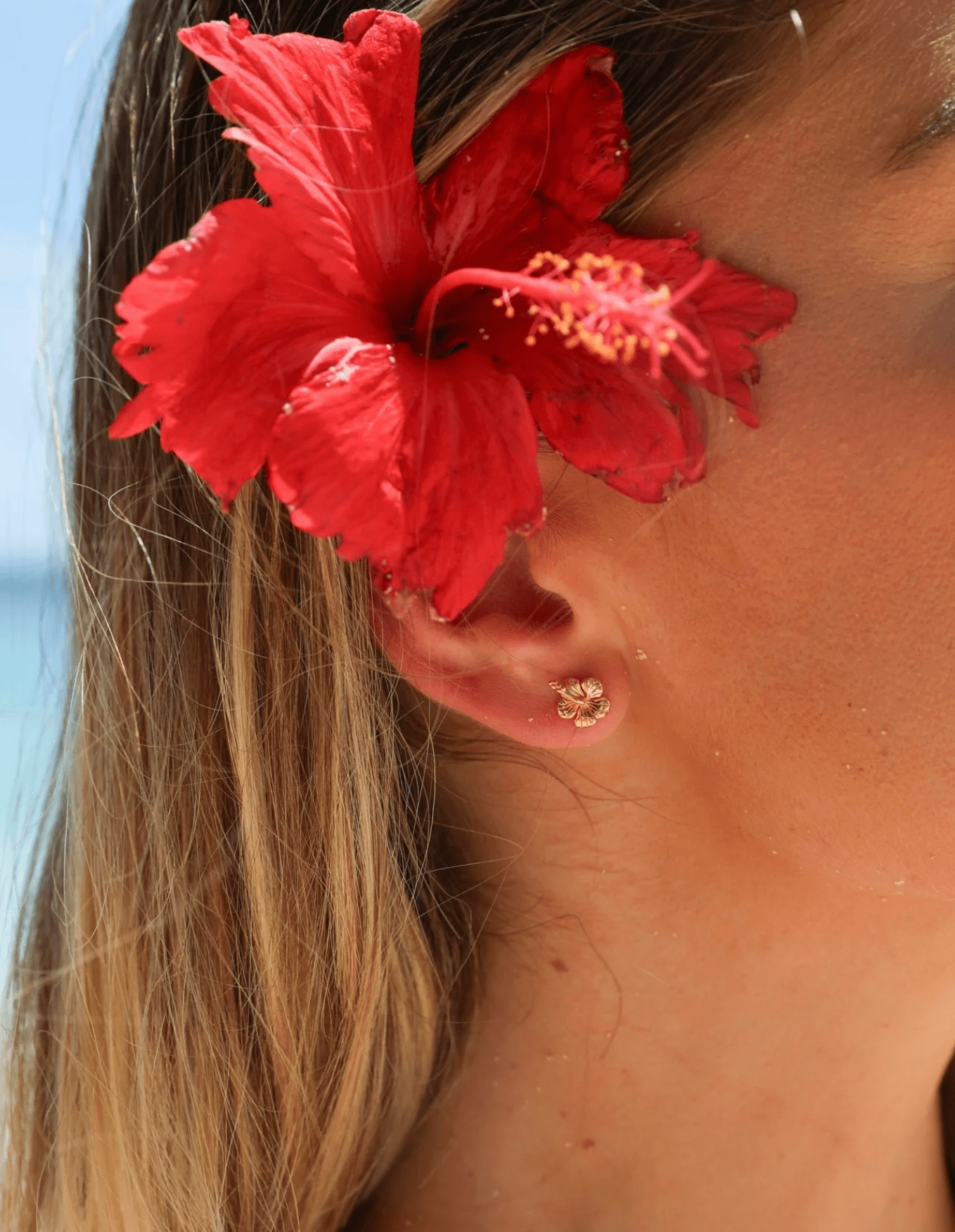 Malakai The Label Hibiscus Studs Hibiscus Studs Splash Swimwear Accessories