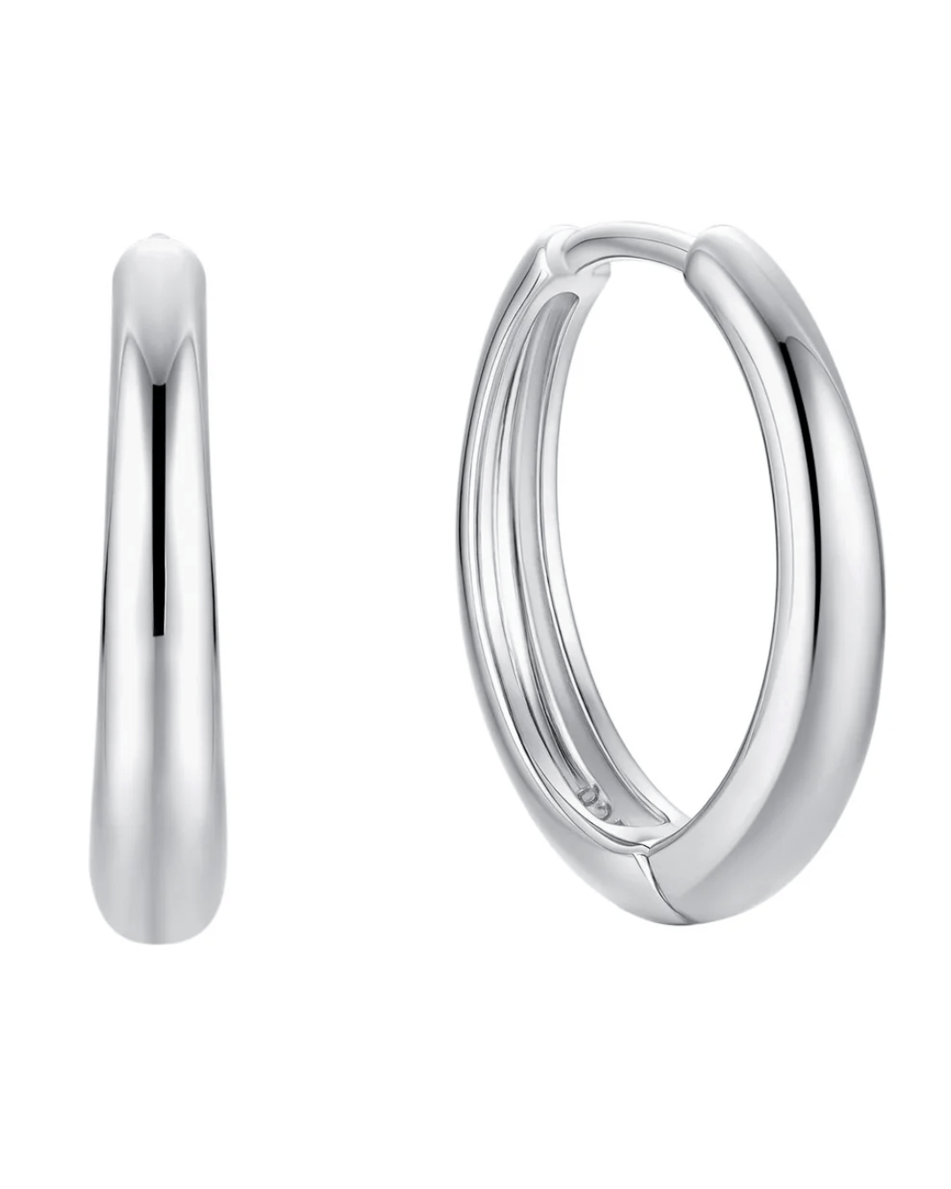 Malakai The Label Island Glow Large Hoops - Silver IAL-603-SLV Island Glow Large Hoops - Silver Splash Swimwear Accessories 51009699