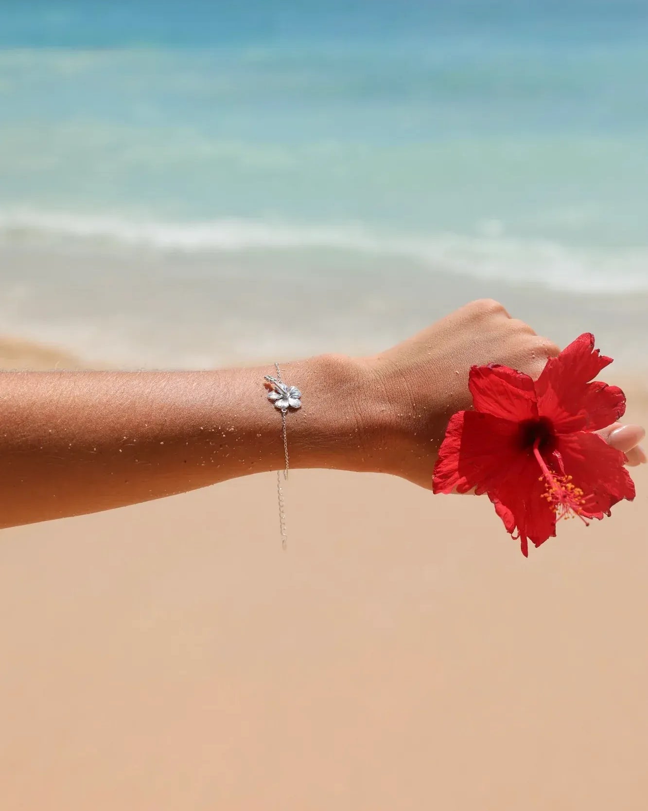 Malakai The Label Malakai Hibiscus Bracelet Malakai Hibiscus Bracelet Splash Swimwear Accessories