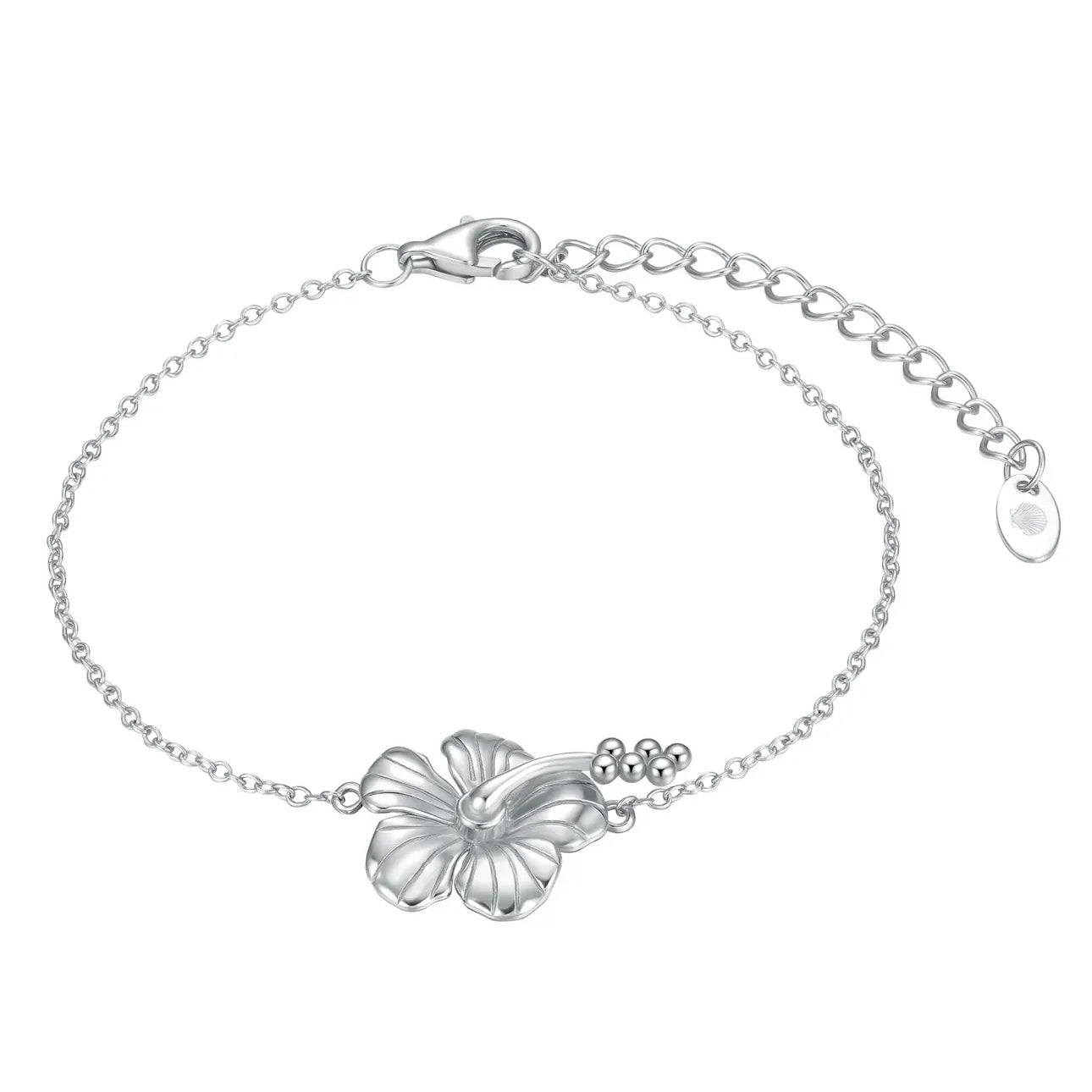 Malakai The Label Malakai Hibiscus Bracelet HHB-143-SLV Malakai Hibiscus Bracelet Splash Swimwear Accessories Silver 1000025125