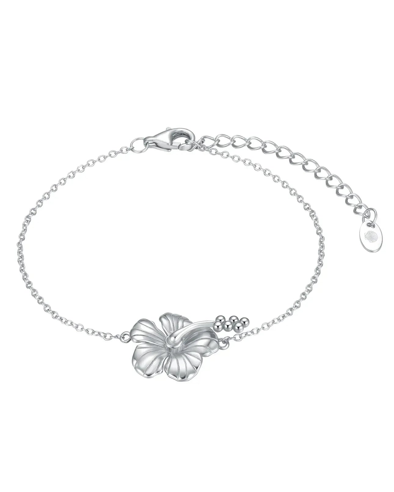 Malakai The Label Malakai Hibiscus Bracelet HHB-143-SLV Malakai Hibiscus Bracelet Splash Swimwear Accessories Silver 1000025125
