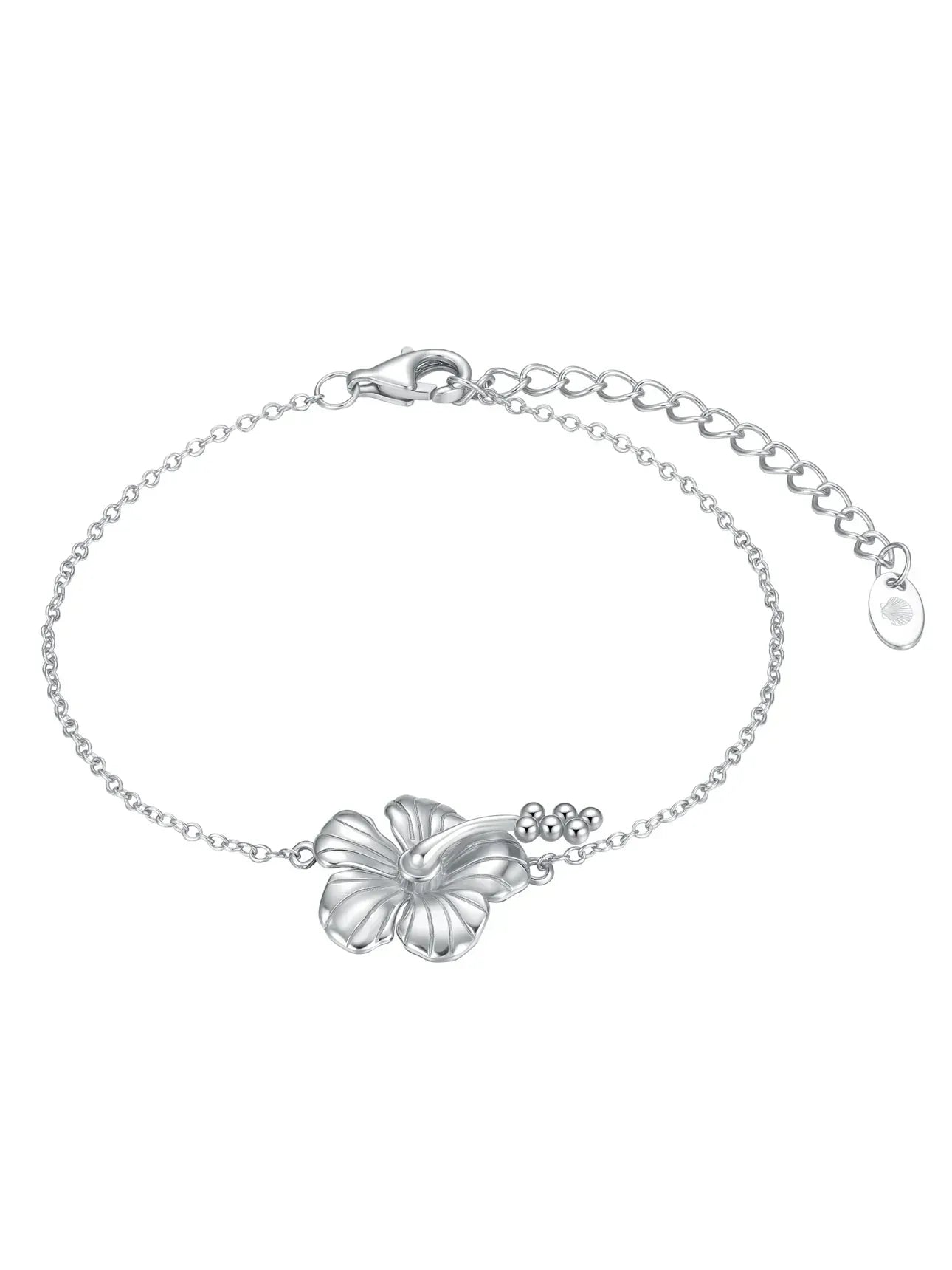 Malakai The Label Malakai Hibiscus Bracelet HHB-143-SLV Malakai Hibiscus Bracelet Splash Swimwear Accessories Silver 1000025125