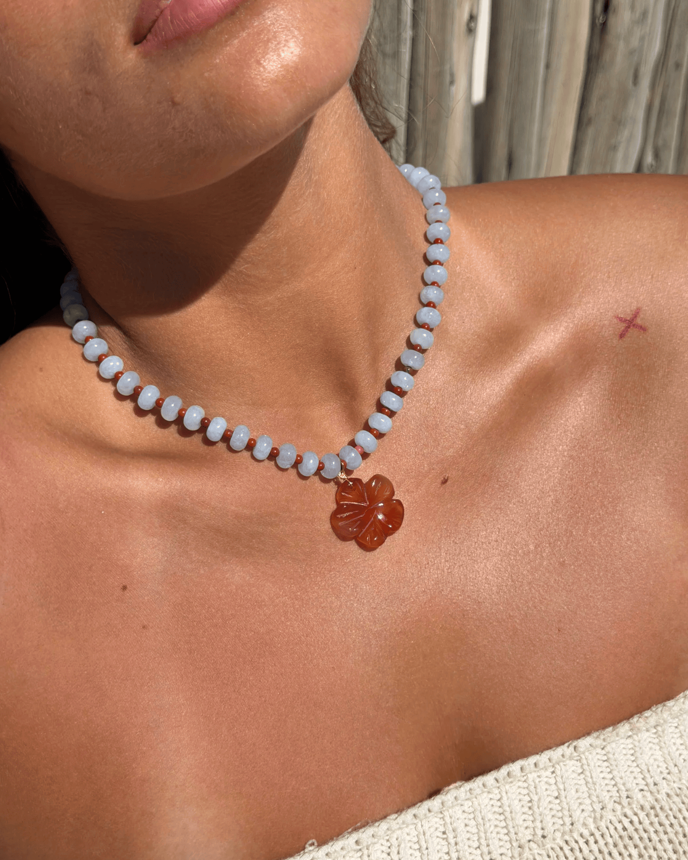 Malakai The Label Malakai The Label Elci Beaded Necklace - Gold BCN-192-GLD Malakai The Label Hibiscus Necklace - Silver Splash Swimwear Accessories 55931299