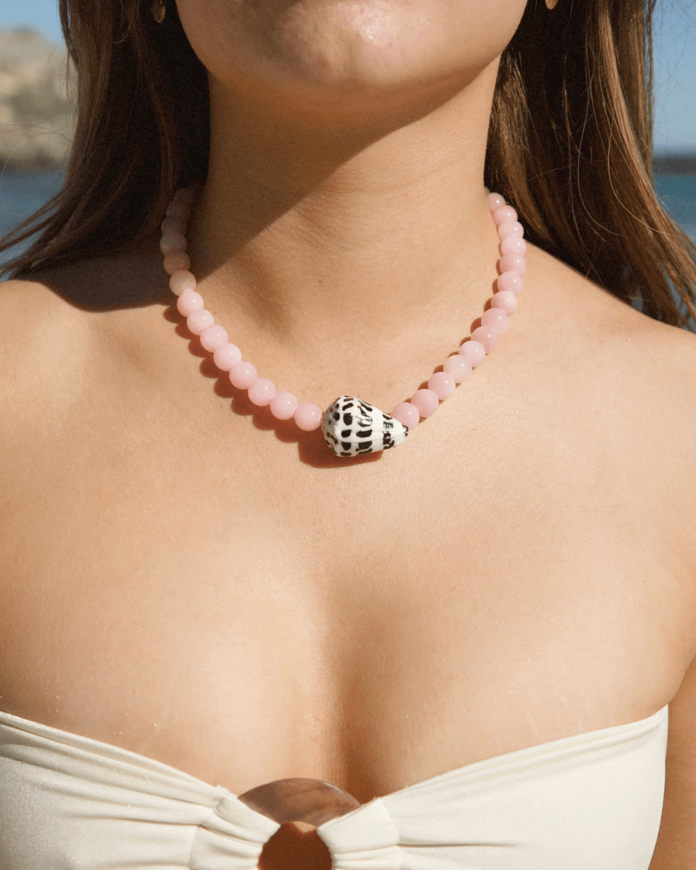 Malakai The Label Malakai The Label Lani Beaded Necklace - Gold BCN-196-GLD Malakai The Label Hibiscus Necklace - Silver Splash Swimwear Accessories 54263715