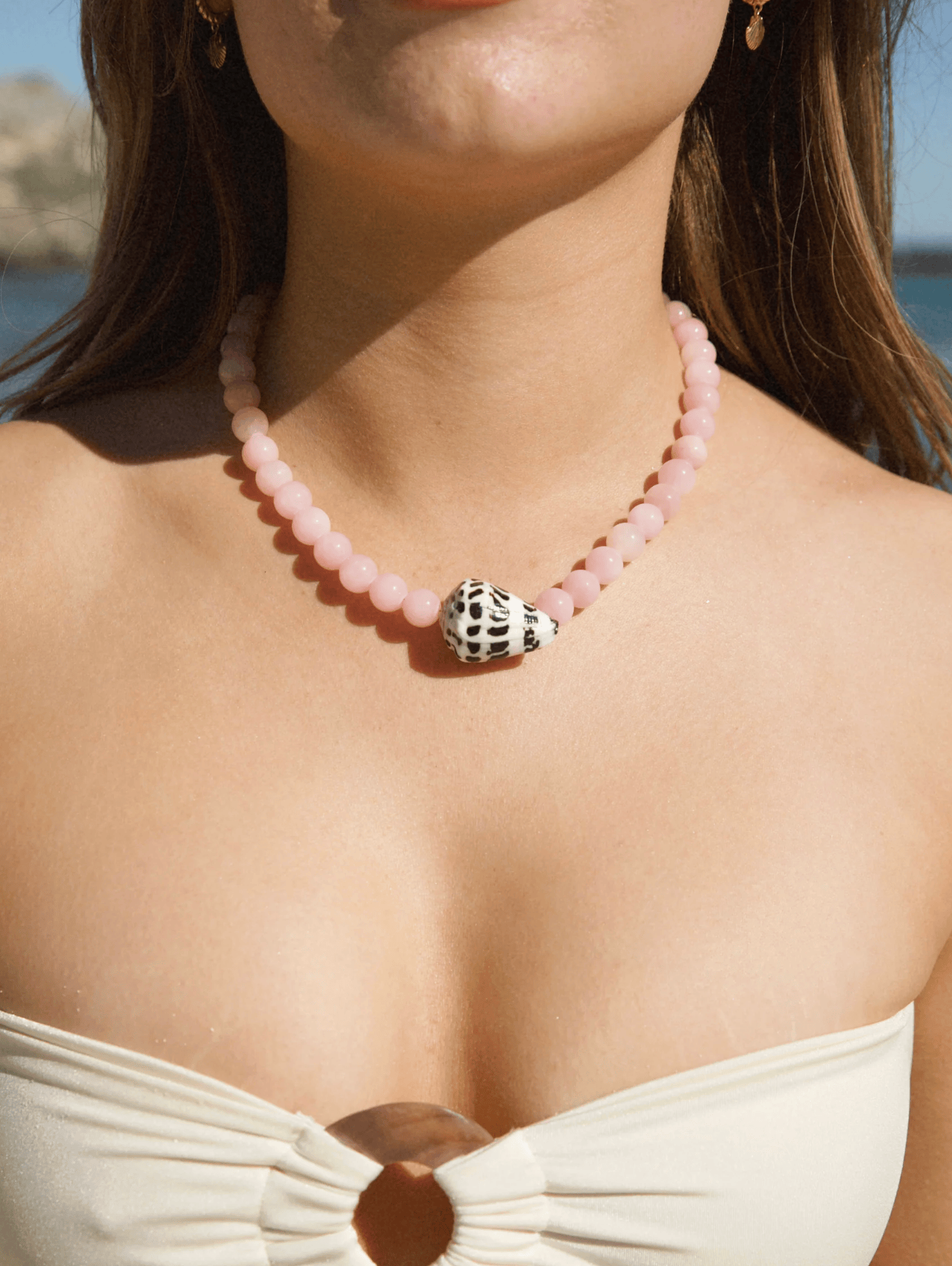 Malakai The Label Malakai The Label Lani Beaded Necklace - Gold BCN-196-GLD Malakai The Label Hibiscus Necklace - Silver Splash Swimwear Accessories 54263715