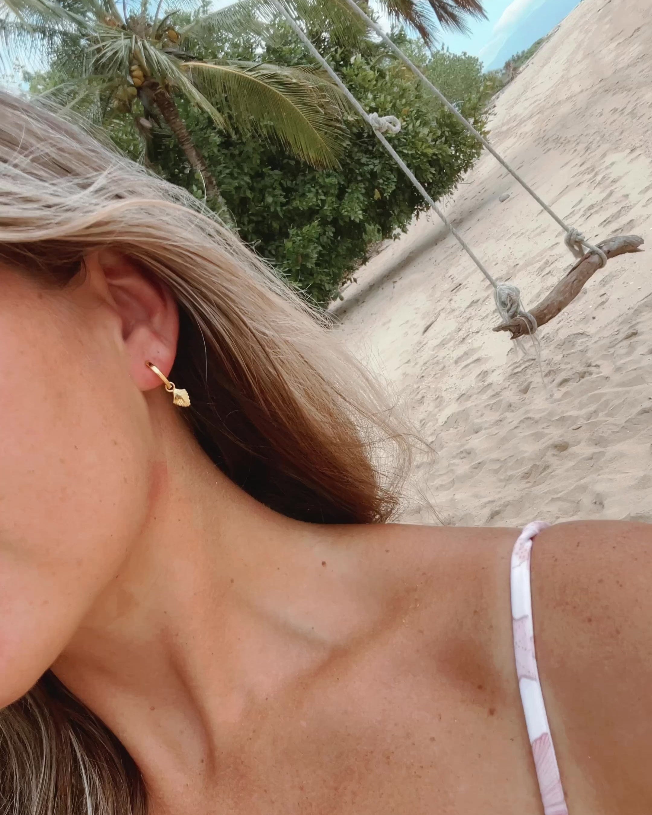 Malakai The Label Maui Glow Hoops - Silver KCE-307-SLV Splash Swimwear Accessories 07791523