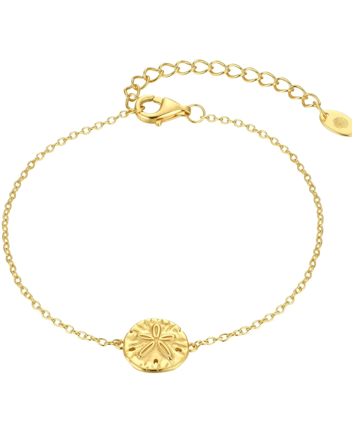 Malakai The Label Sand Dollar Bracelet - Gold CCB-901-GLD Sand Dollar Bracelet - Gold Splash Swimwear Accessories 47831971