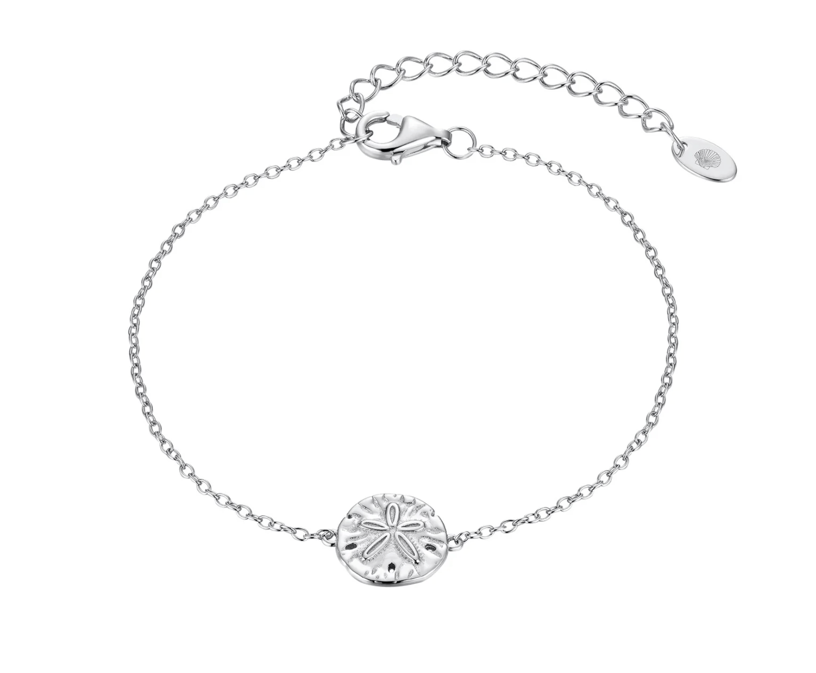 Malakai The Label Sand Dollar Bracelet - Silver CCB-901-SLV Sand Dollar Bracelet - Silver Splash Swimwear Accessories 47864739