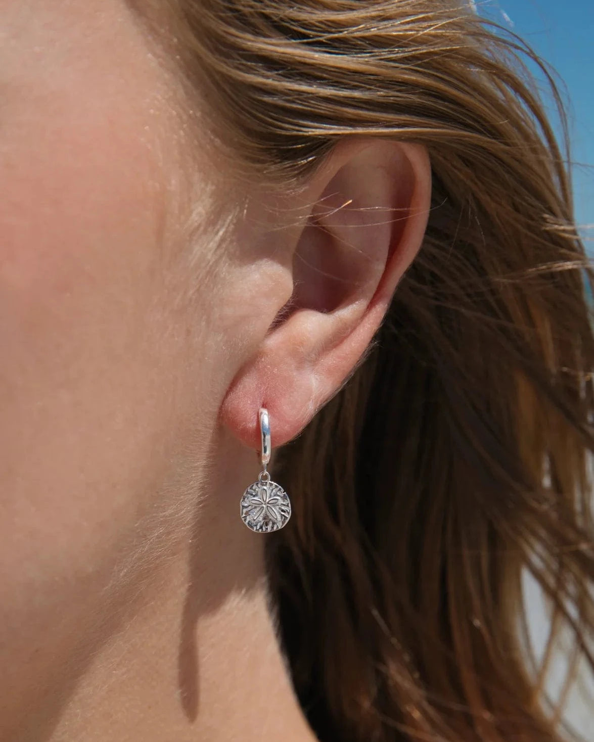 Malakai The Label Sand Dollar Hoops Sand Dollar Hoops Splash Swimwear Accessories