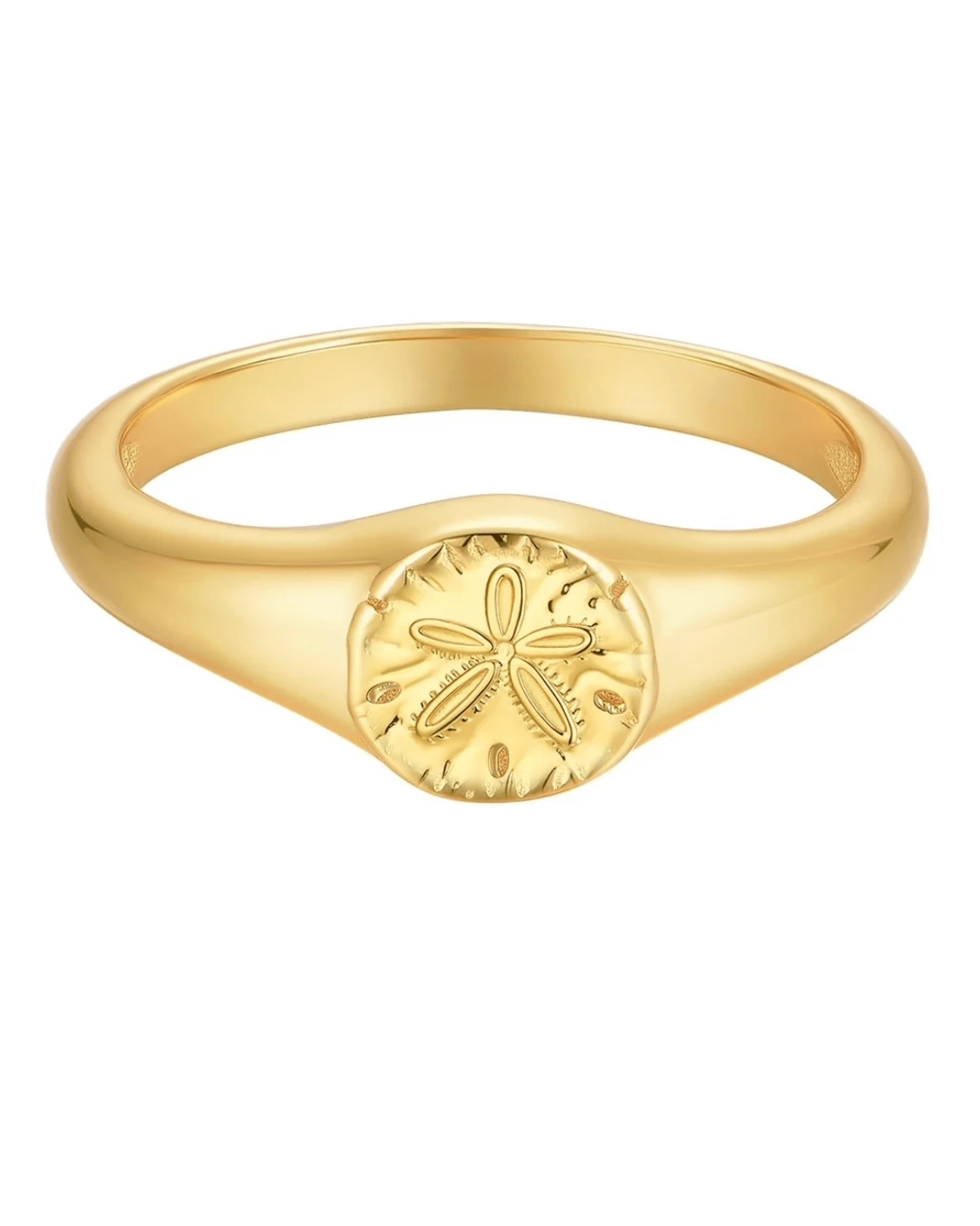 Malakai The Label Sand Dollar Ring - Gold SS2-SS6-GLD Sand Dollar Ring - Gold Splash Swimwear Accessories 6 60557987