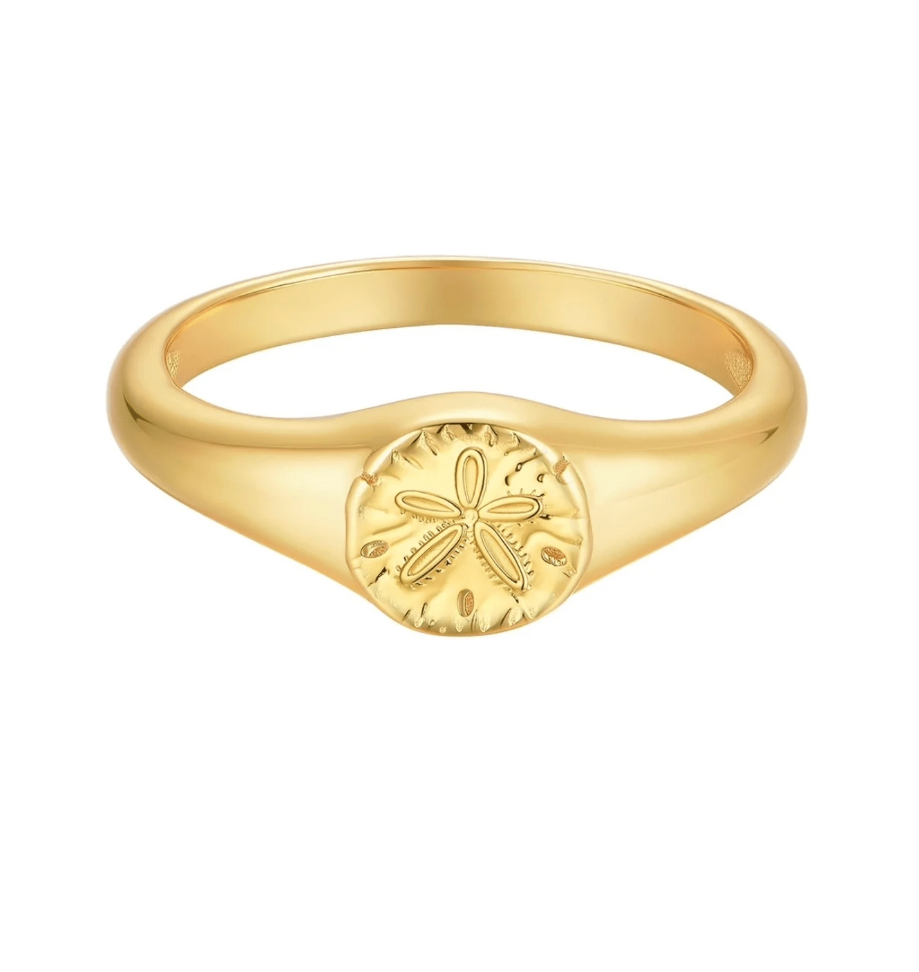 Malakai The Label Sand Dollar Ring - Gold SS2-SS6-GLD Sand Dollar Ring - Gold Splash Swimwear Accessories 6 60557987