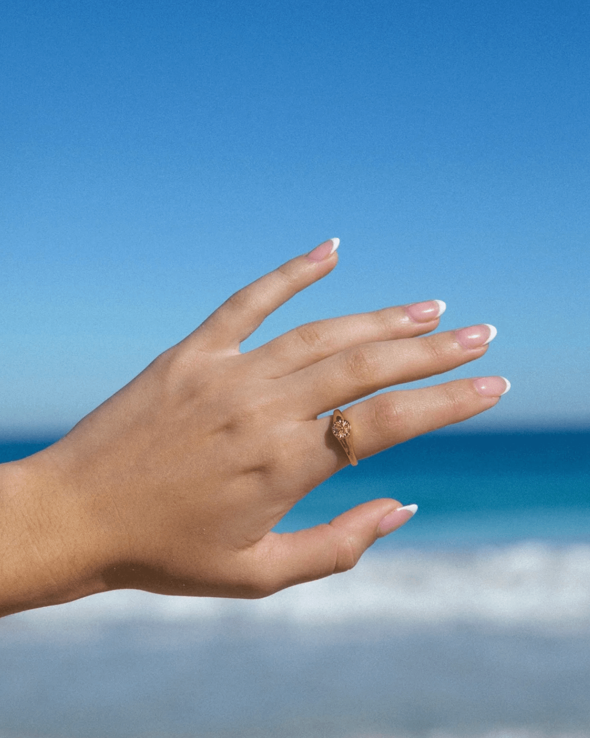 Malakai The Label Sand Dollar Ring - Gold SS2-SS6-GLD Sand Dollar Ring - Gold Splash Swimwear Accessories 6 60557987