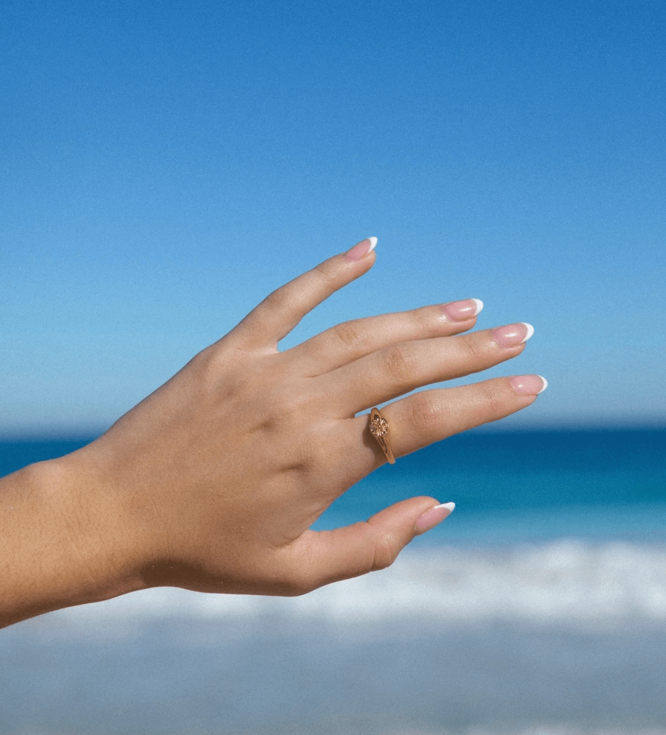 Malakai The Label Sand Dollar Ring - Gold SS2-SS6-GLD Sand Dollar Ring - Gold Splash Swimwear Accessories 6 60557987