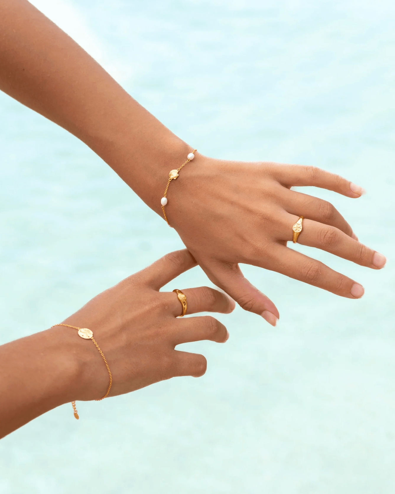 Malakai The Label Sand Dollar Ring - Gold SS2-SS6-GLD Sand Dollar Ring - Gold Splash Swimwear Accessories 6 60557987