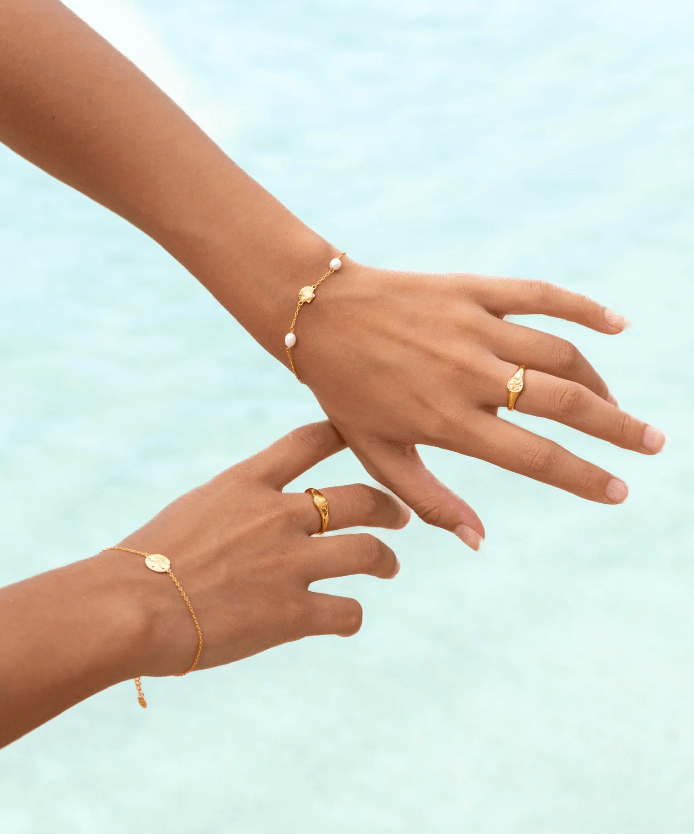 Malakai The Label Sand Dollar Ring - Gold SS2-SS6-GLD Sand Dollar Ring - Gold Splash Swimwear Accessories 6 60557987