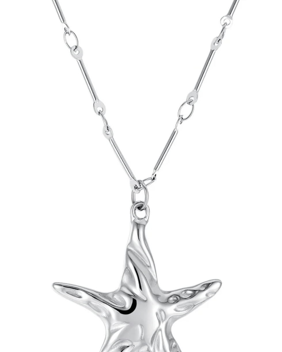 Malakai The Label Solea Necklace - Silver LTN-181-SLV Solea Necklace - Silver Splash Swimwear Accessories 1000029983