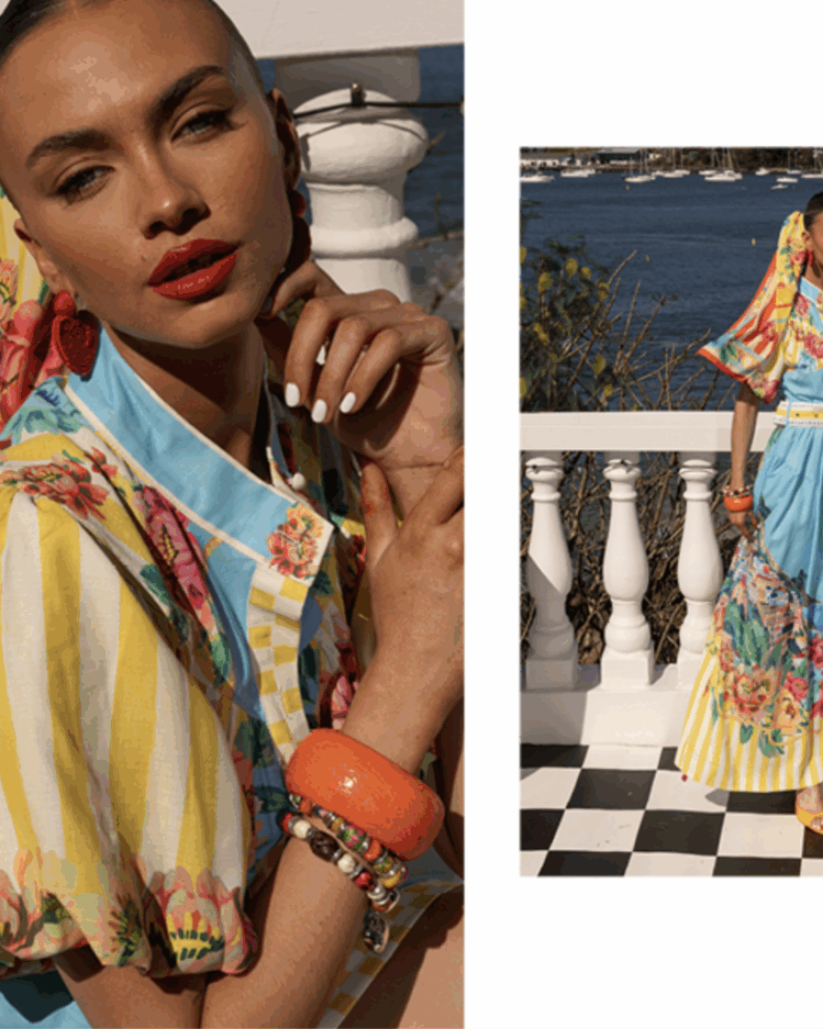 Mia Milani Mia Milani Positano Maxi Skirt - Lemon Mia Milani Positano Maxi Skirt - Lemon Splash Swimwear