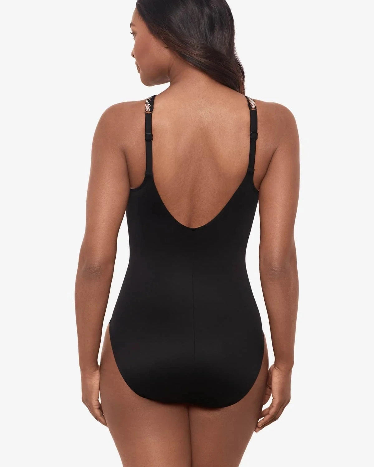 Miracle Suit Miracle Suit Aphrodite Topkapi High Neck Shaping Swimsuit - Black Multi Miracle Suit Aphrodite Topkapi High Neck Shaping Swimsuit - Black Multi Splash Swimwear One Pieces