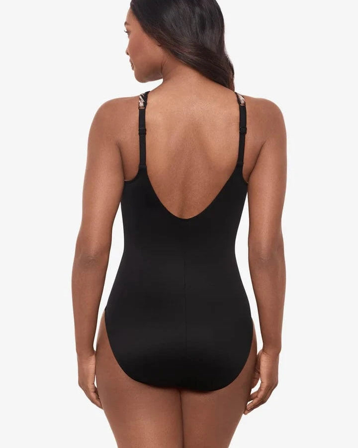 Miracle Suit Topkapi Aphrodite High Neck Shaping Swimsuit - Black Multi Topkapi Aphrodite High Neck Shaping Swimsuit - Black Multi Splash Swimwear One Pieces