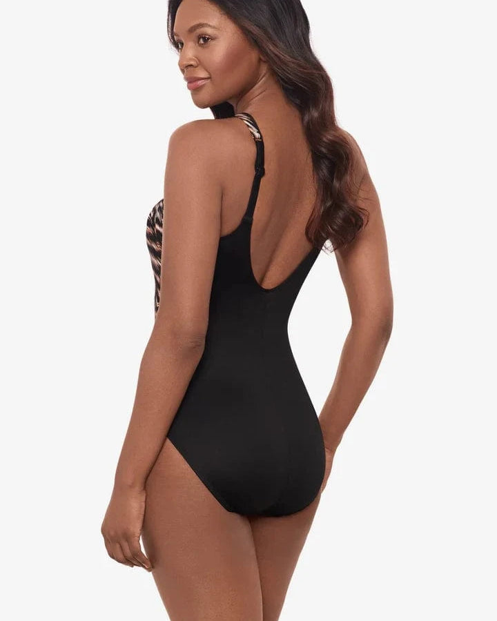 Miracle Suit Topkapi Aphrodite High Neck Shaping Swimsuit - Black Multi Topkapi Aphrodite High Neck Shaping Swimsuit - Black Multi Splash Swimwear One Pieces
