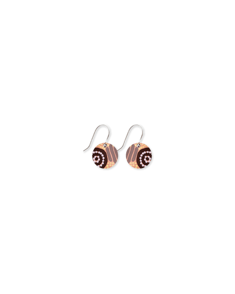 Moe Moe Azeza Possum Country Small Circle Drop Earrings ESCDCAZ38 Moe Moe Van Gogh Almond Blossoms Pippi Hoop Earrings Splash Swimwear