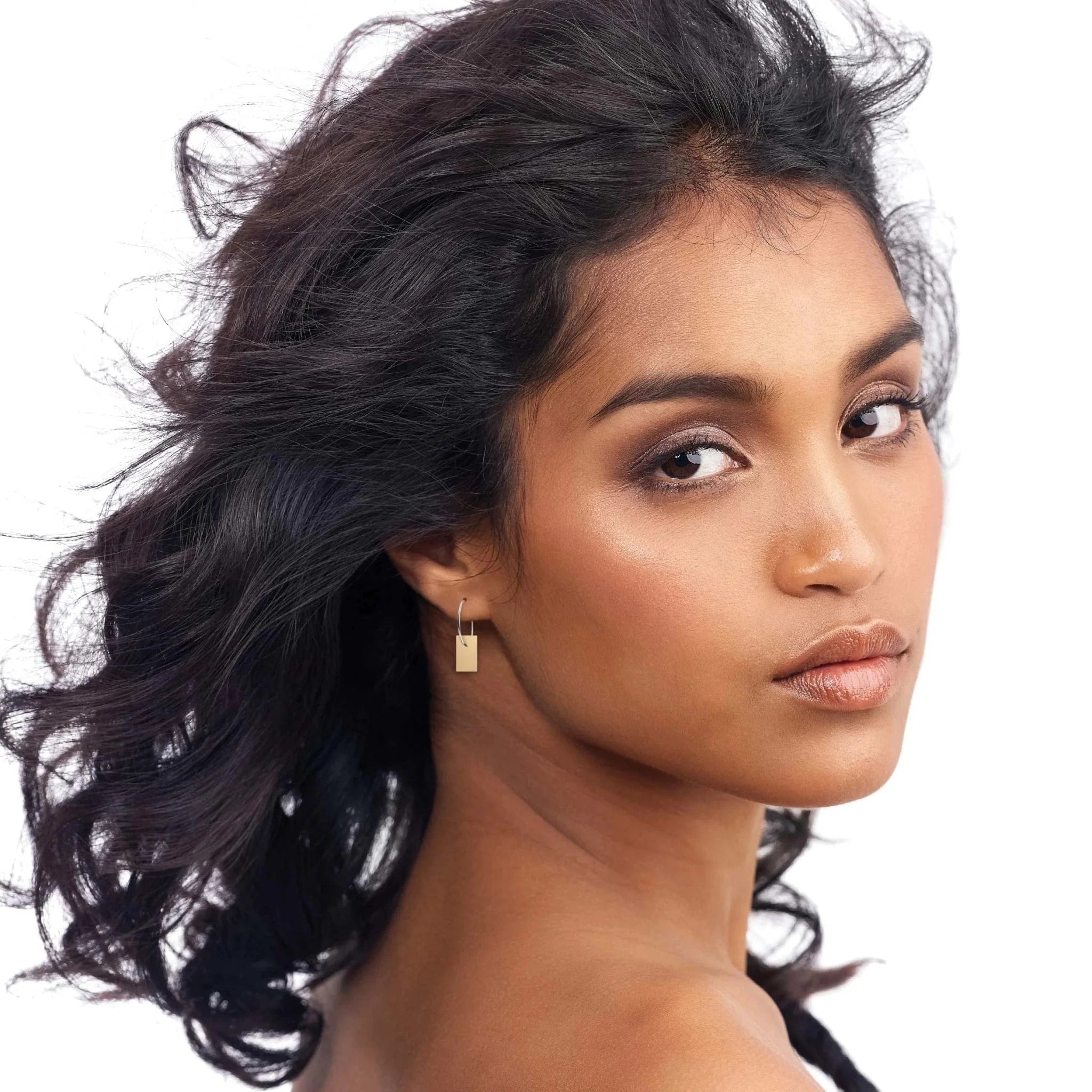 Moe Moe Murdie Morris Storytelling Double Halo Hoop Earrings Moe Moe Van Gogh Almond Blossoms Pippi Hoop Earrings Splash Swimwear EDHHSMM33