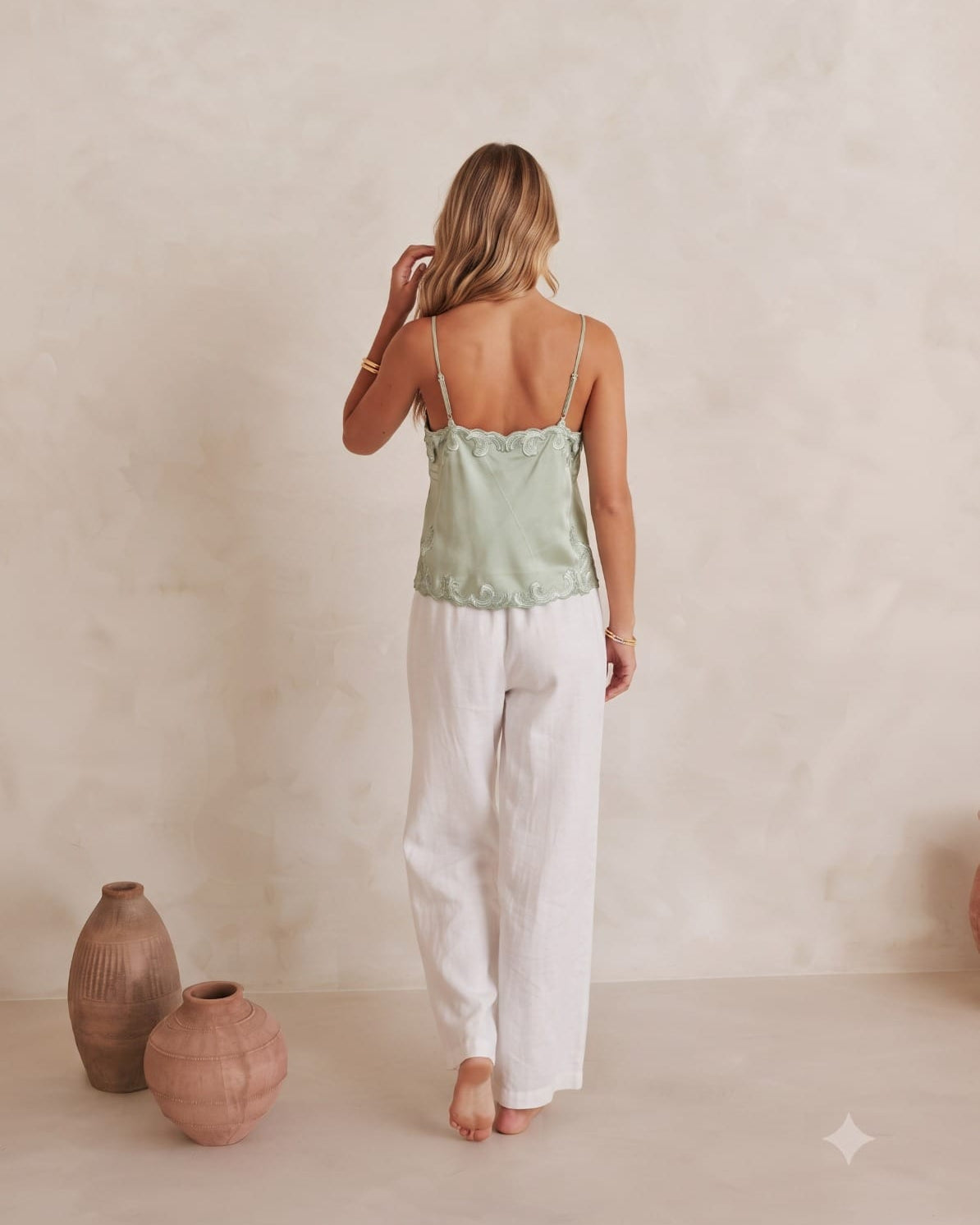 Mondara Sorella Embroidered Cami Sorella Embroidered Cami Splash Swimwear Tops