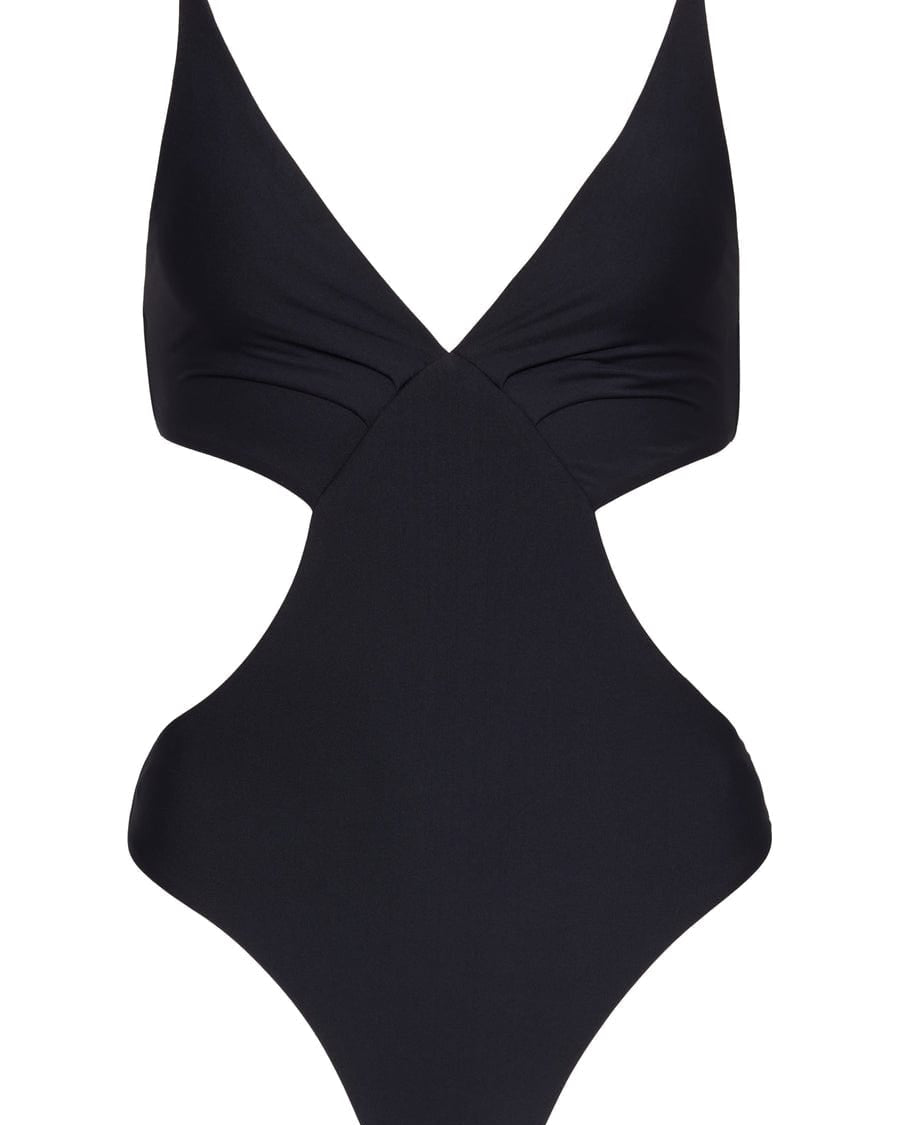 Monte & Lou Cut Out Plunge One Piece* Splash Swimwear One Pieces