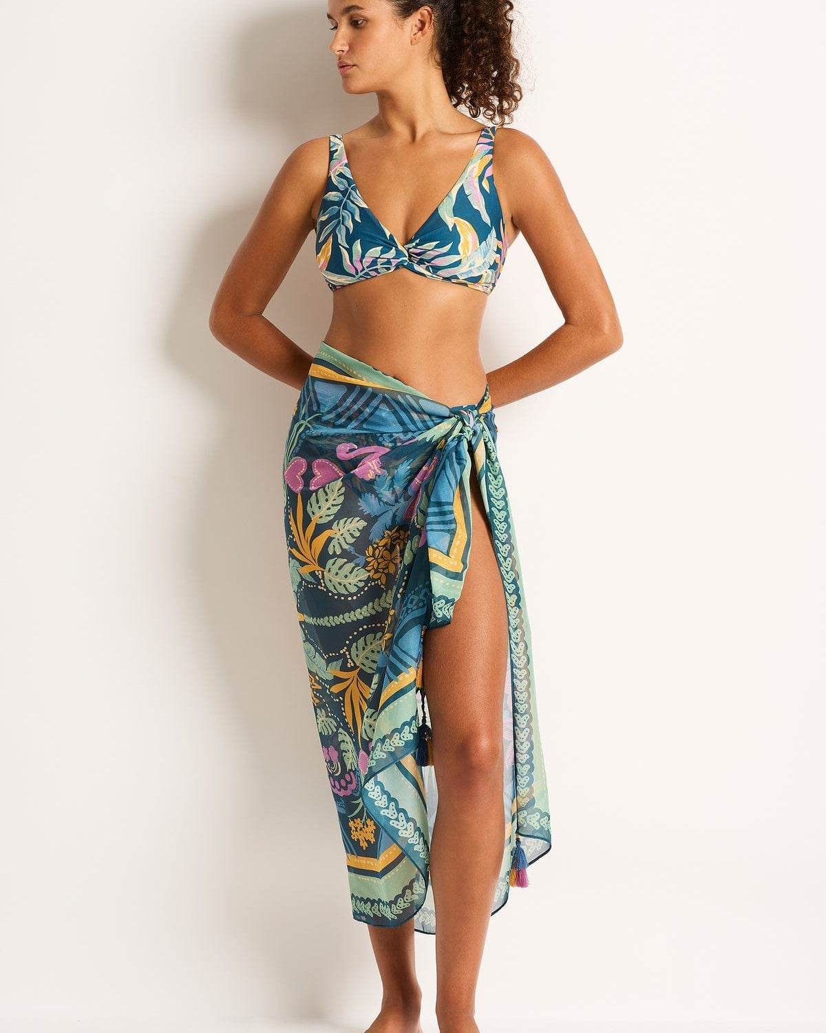 Monte & Lou Huanhine Sarong 5115HU Monte & Lou Huanhine Sarong Splash Swimwear 9353802056098
