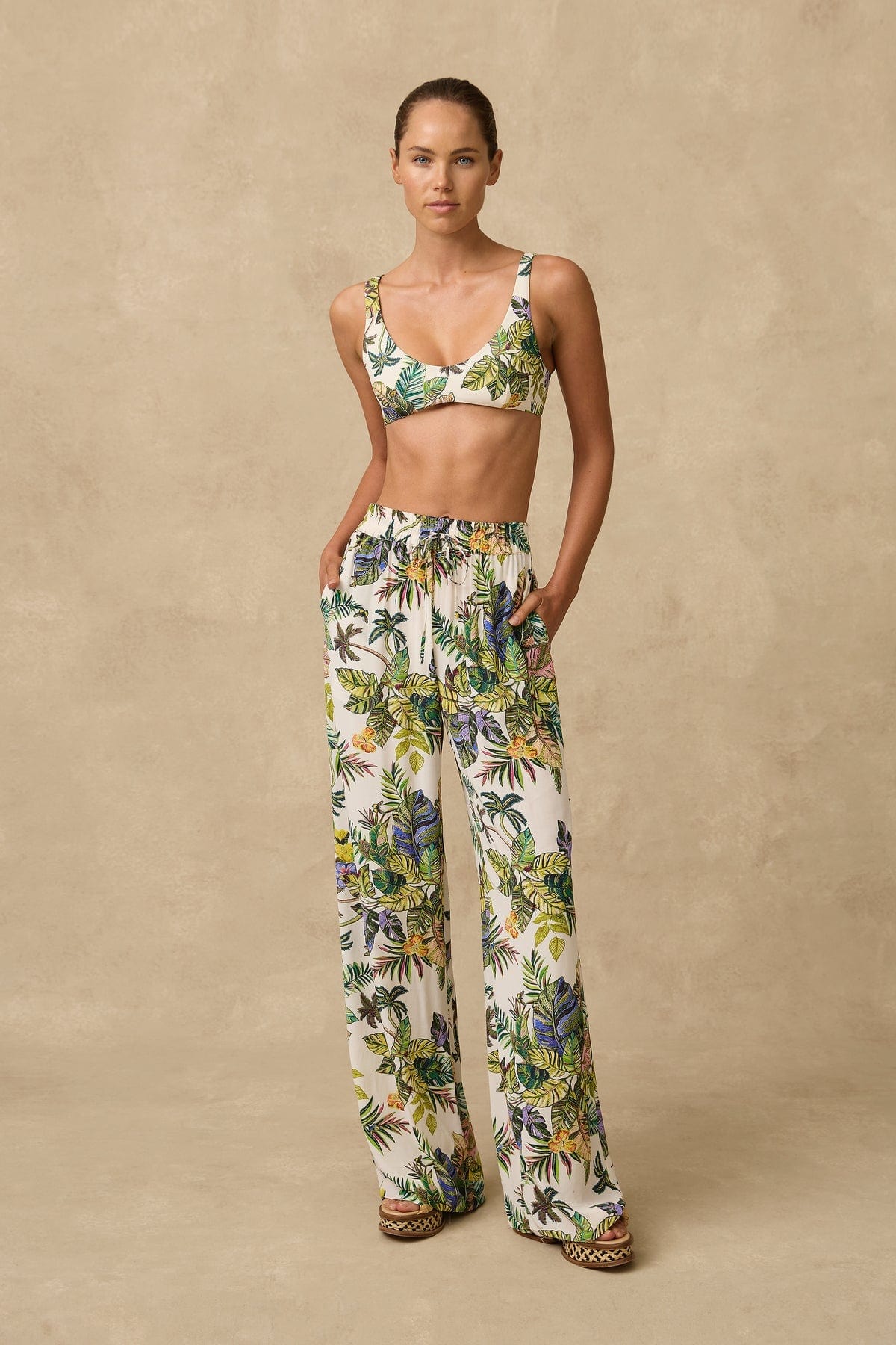 Monte & Lou Monte & Lou Catalina Pant Monte & Lou Catalina Pant Splash Swimwear