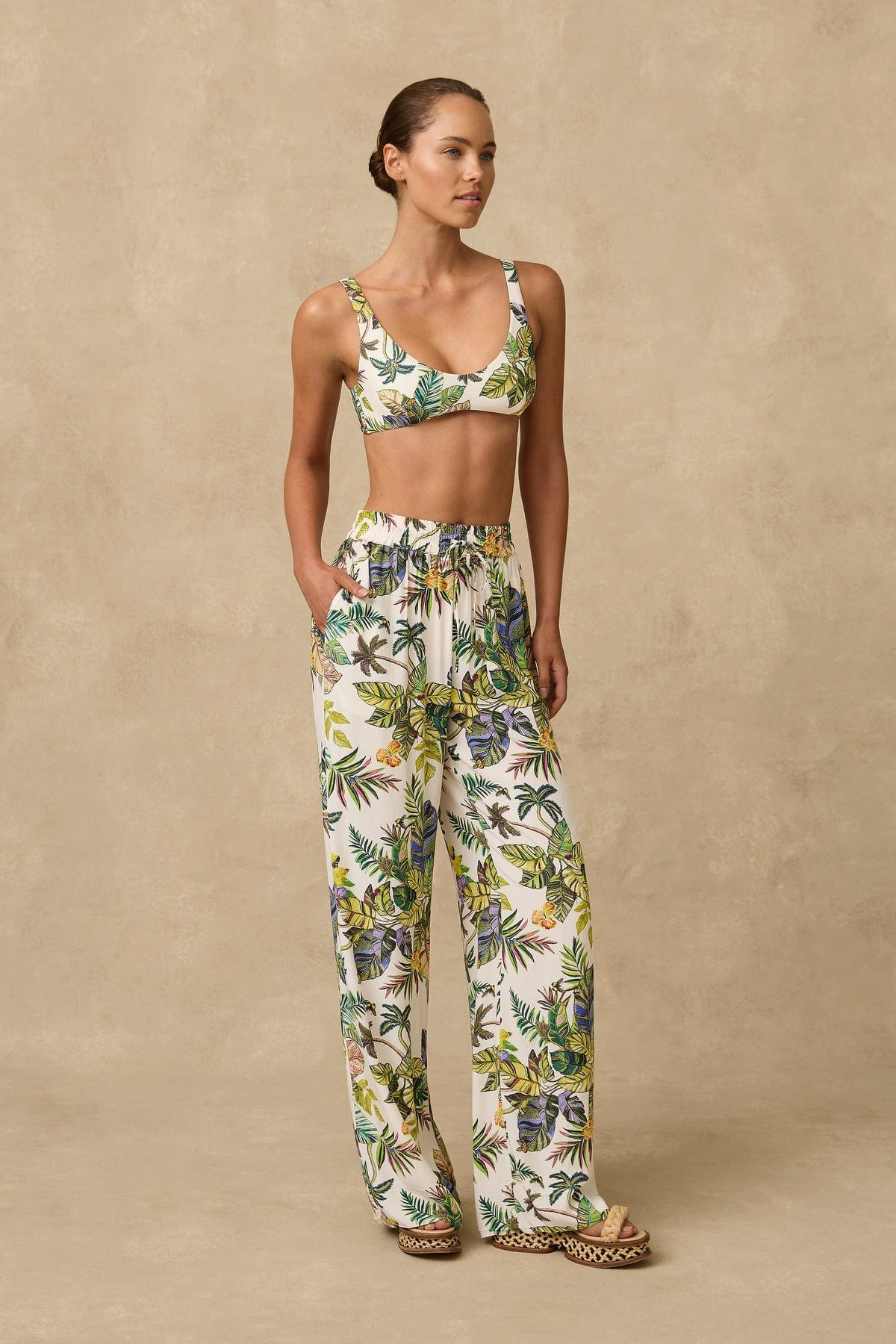 Monte & Lou Monte & Lou Catalina Pant Monte & Lou Catalina Pant Splash Swimwear