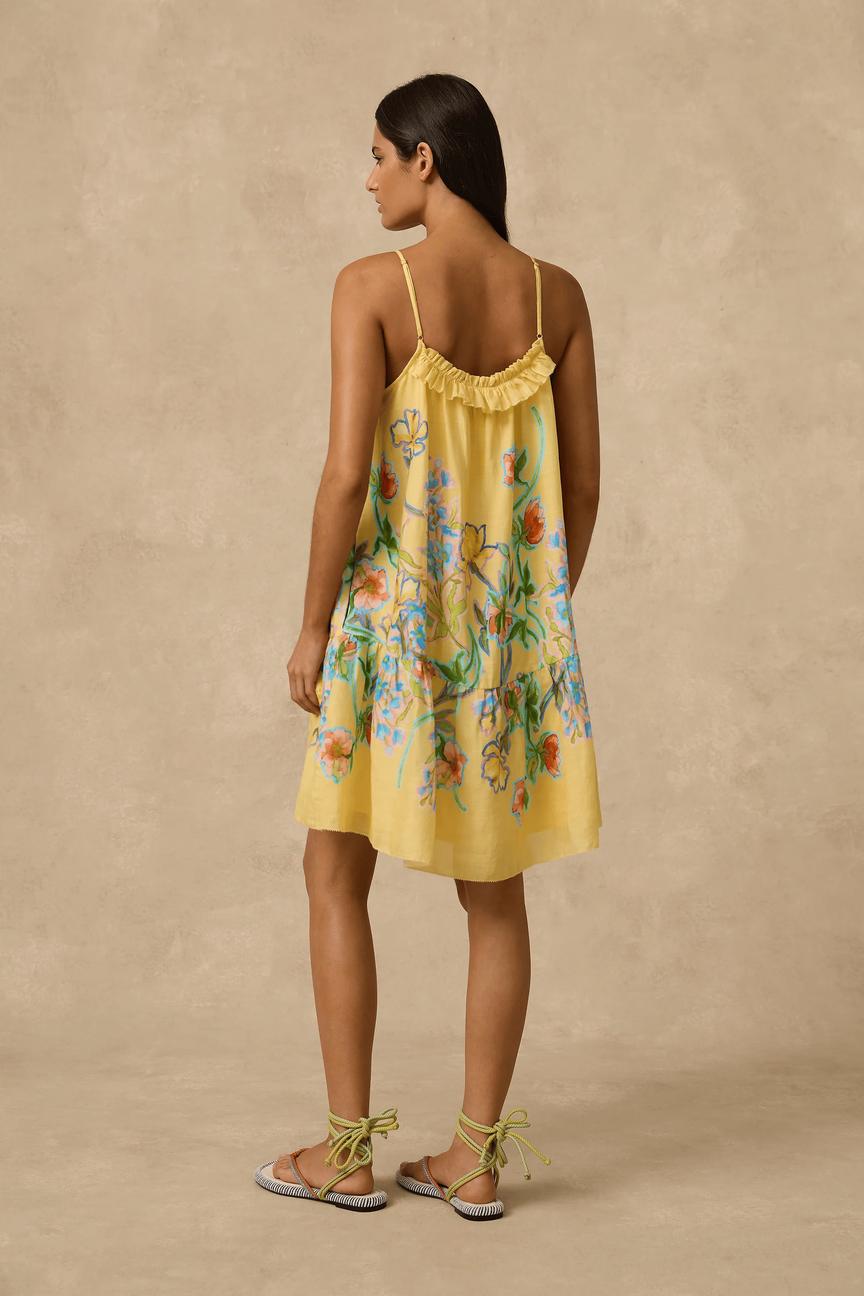 Monte & Lou Monte & Lou Sophia Tiered Mini Dress Monte & Lou Sophia Tiered Mini Dress Splash Swimwear